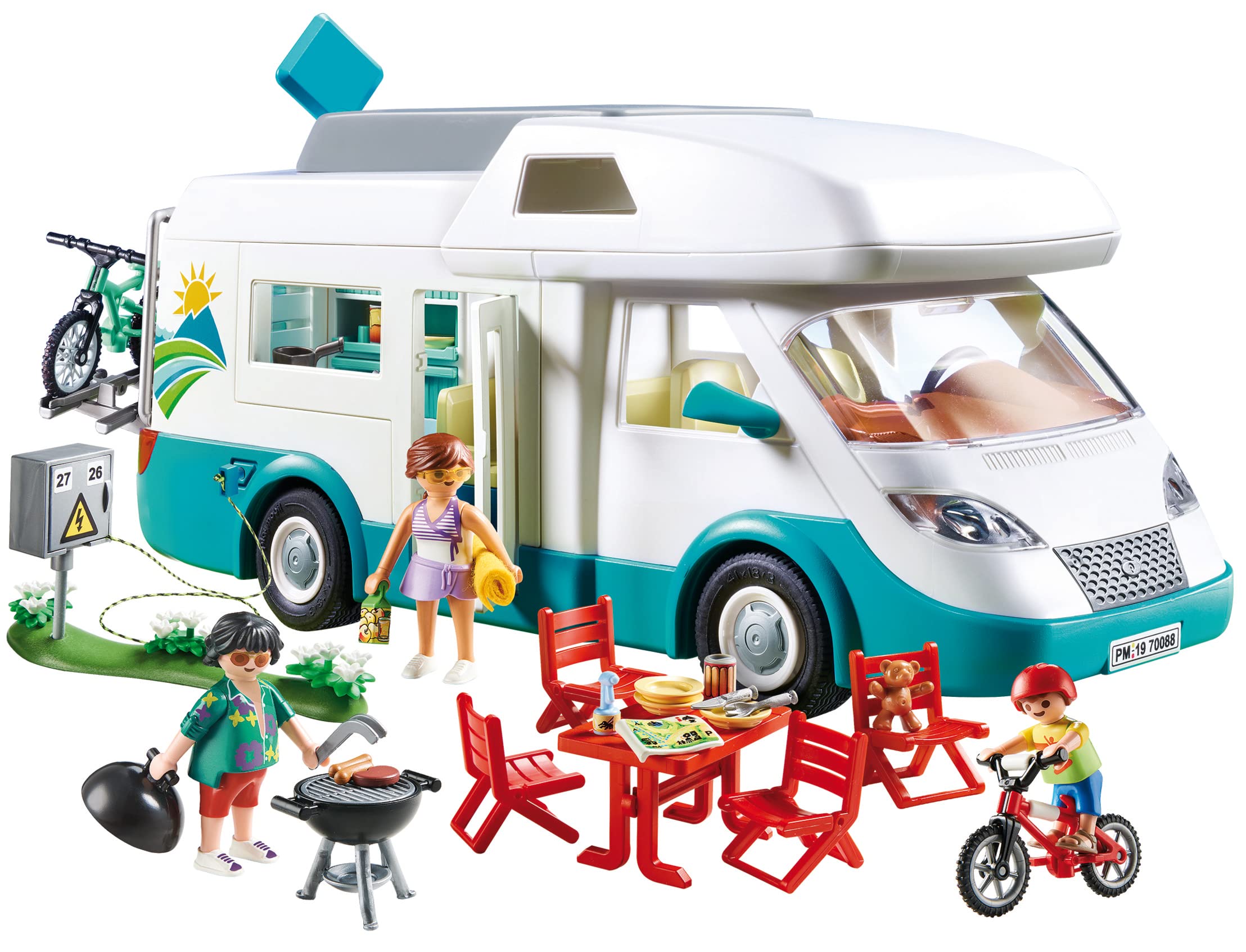 PLAYMOBIL My Life 70088 Camper con Famiglia in Vacanza 135 Pezzi