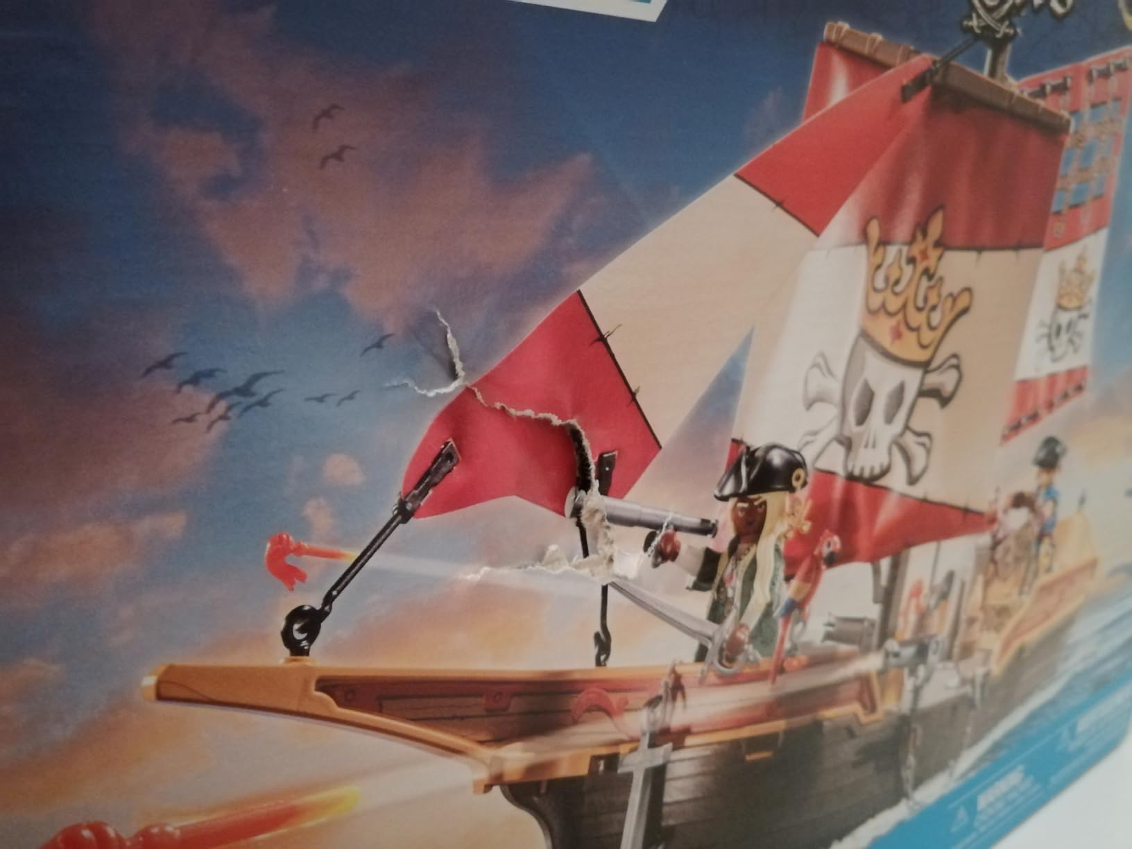 PLAYMOBIL Pirates 71418 nave pirata galleggiante con cannoni