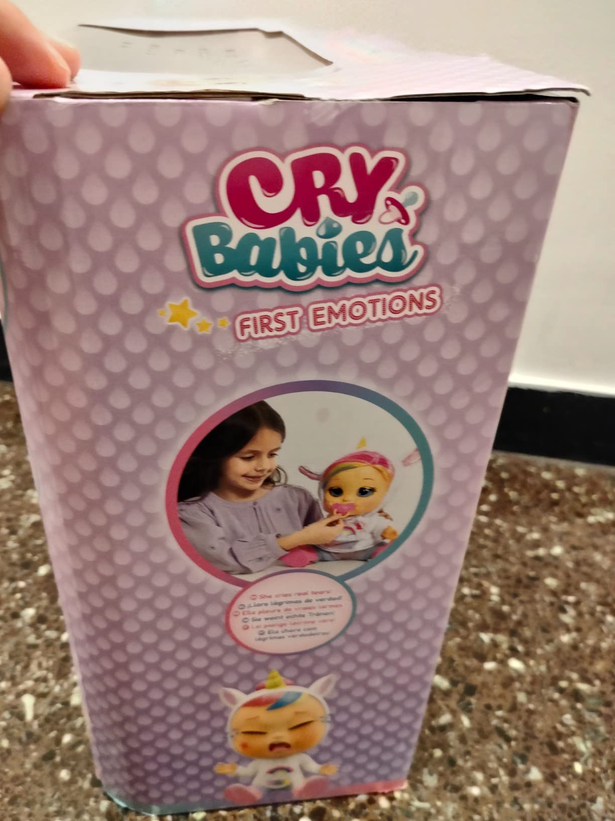 IMC Toys Cry Babies Dreamy bambola interattiva unicorno 33 cm
