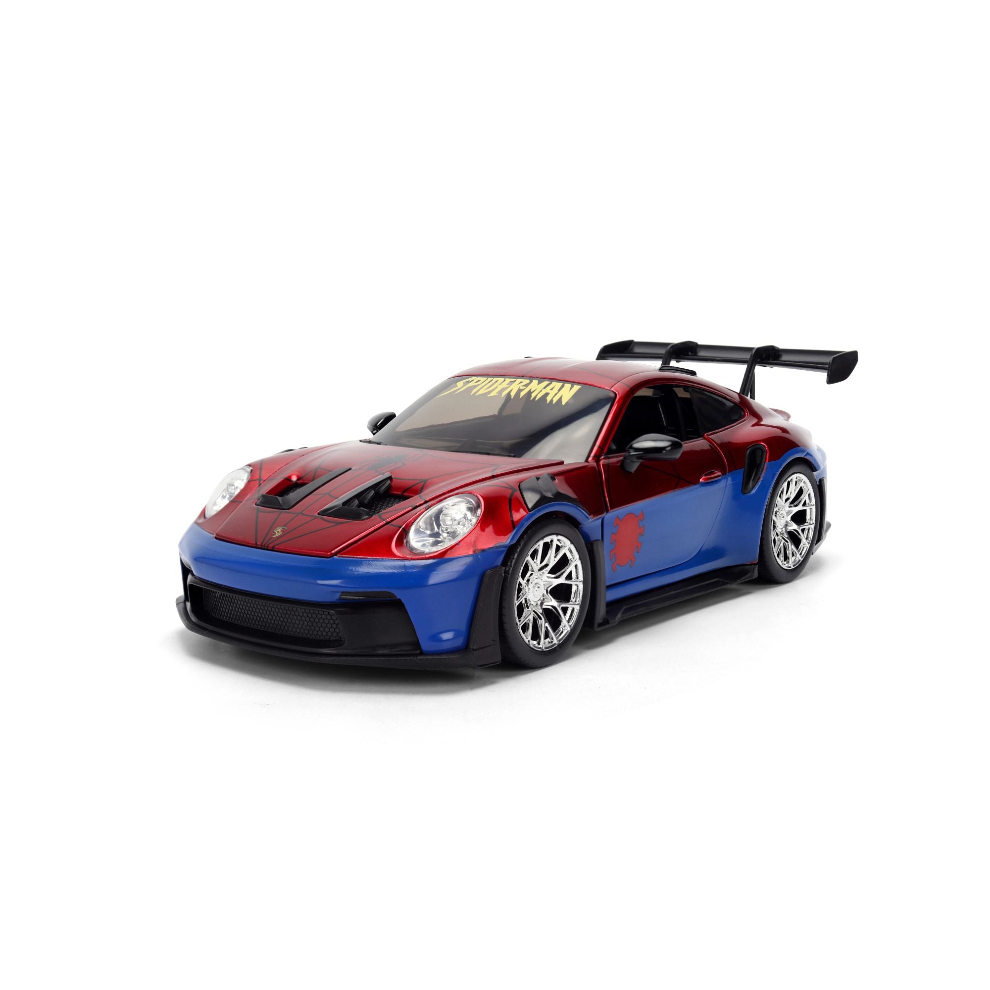 Jada Marvel Porsche 911 GT3 RS Spider-Man auto 1/24 die-cast