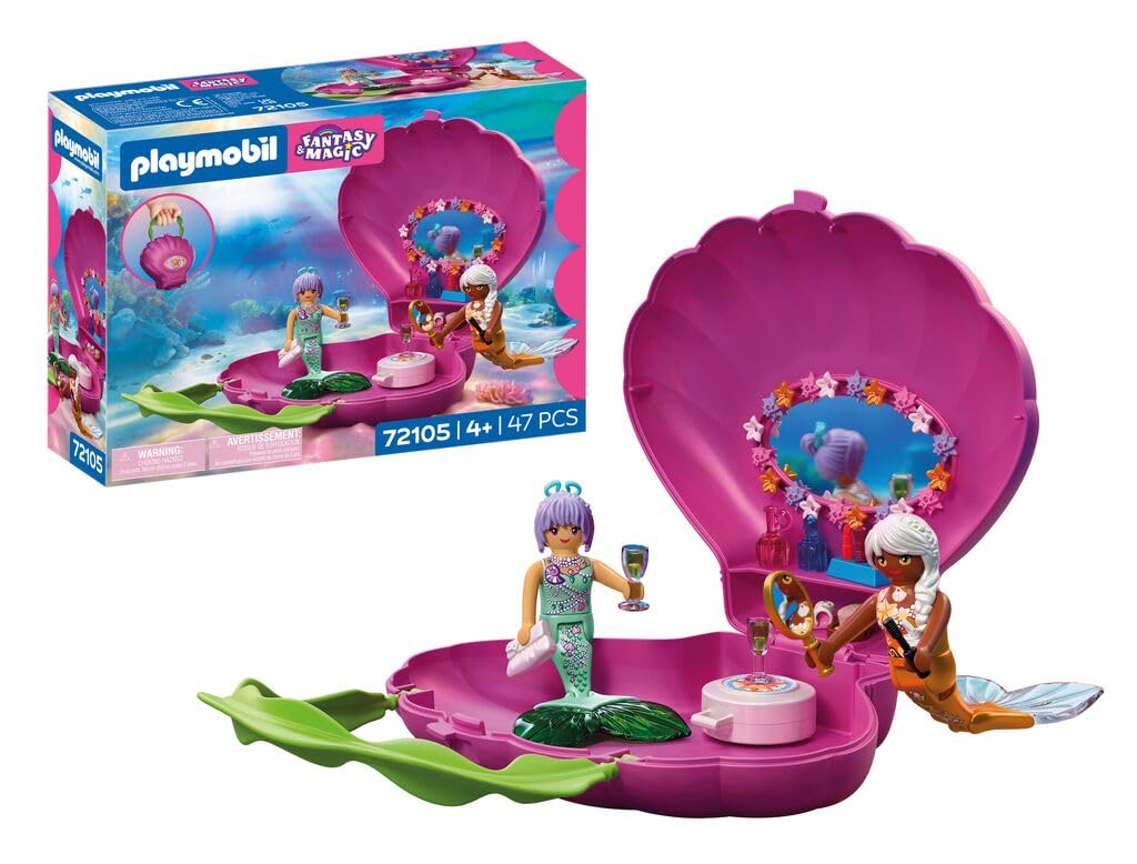 PLAYMOBIL Fantasy & Magic borsa conchiglia sirene 72105 con 2 figure