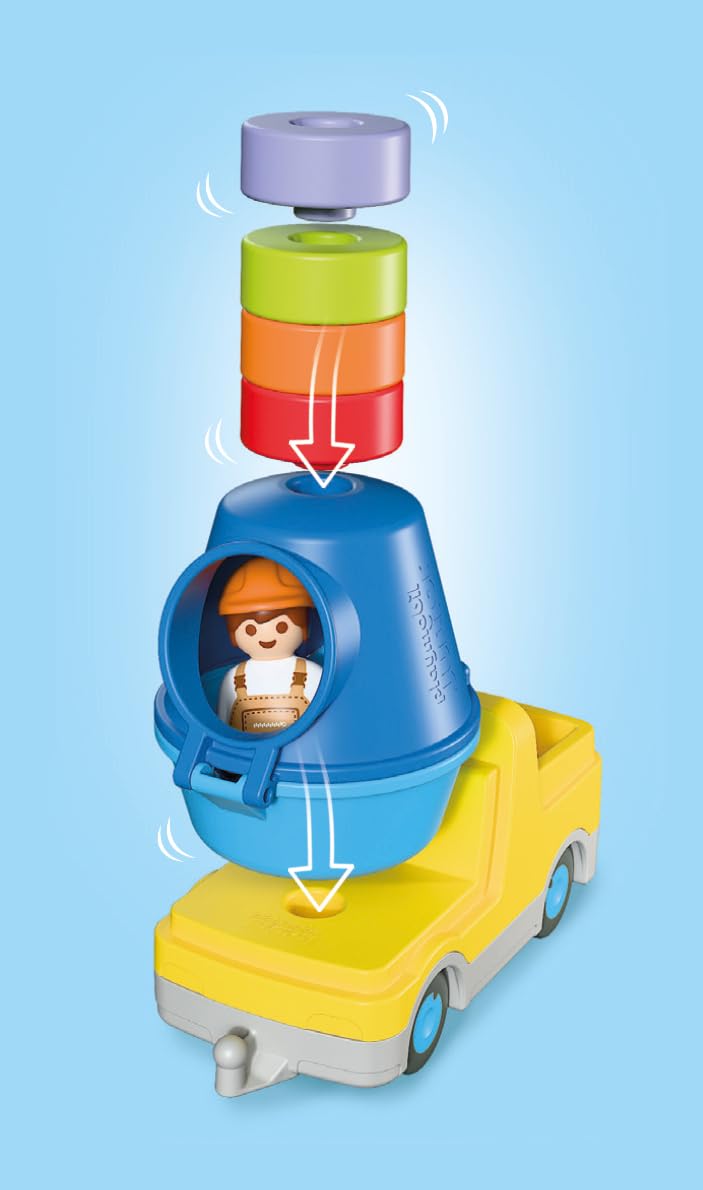 Playmobil Junior 72083 betoniera cantiere da 1 anno