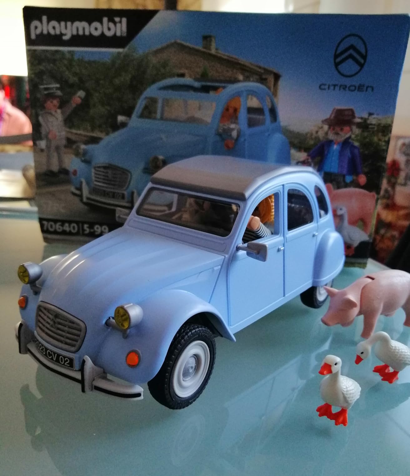 PLAYMOBIL 70640 Citroen 2 CV macchinina beige 57 pezzi