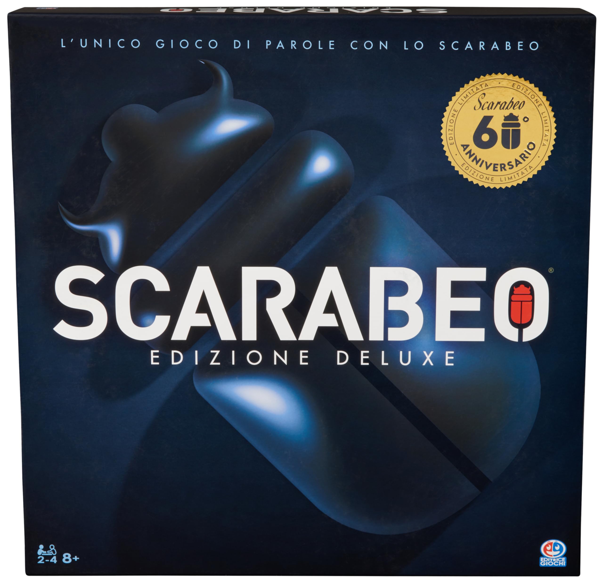 Scarabeo Deluxe 60 Anniversario gioco tavolo plancia girevole