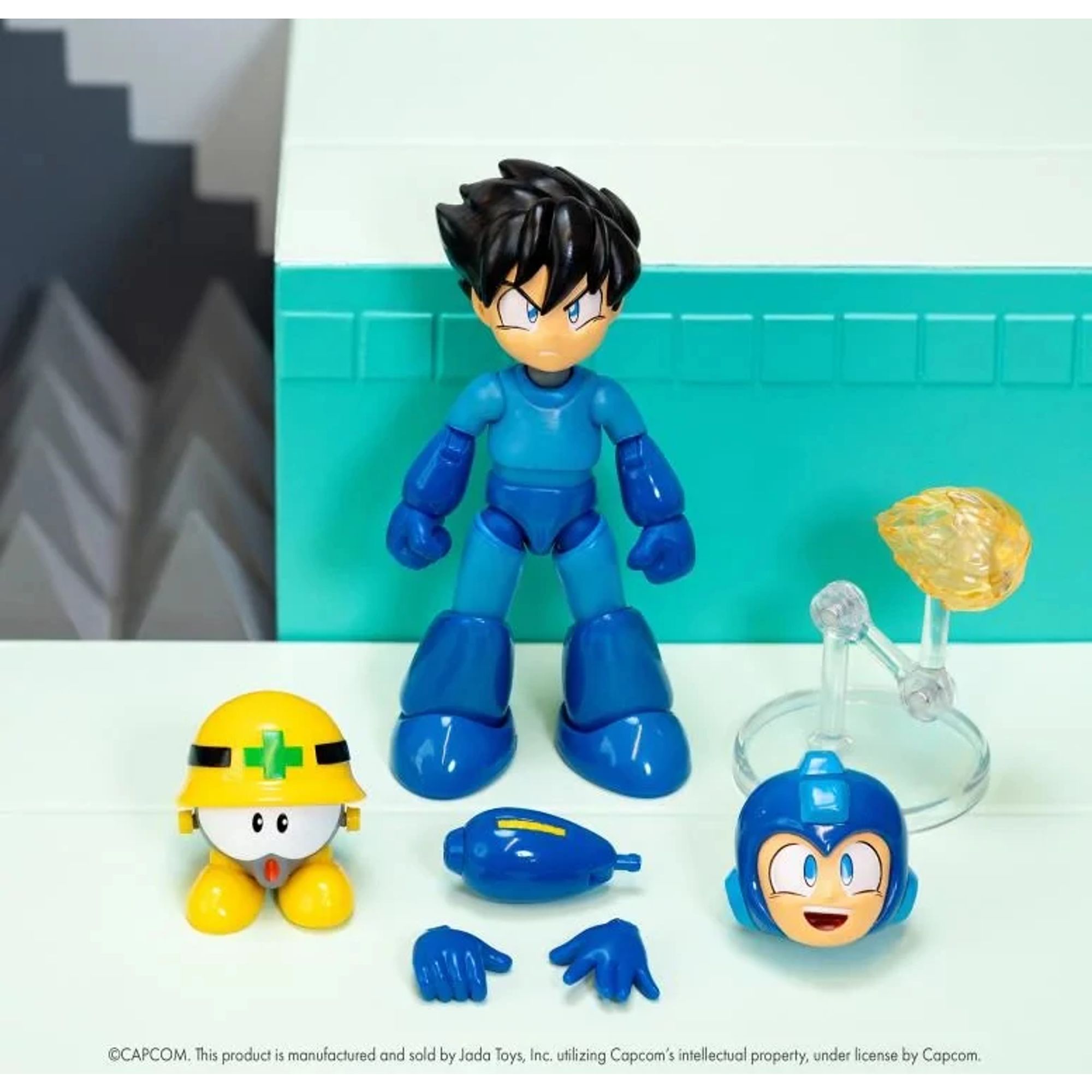 Jada Mega Man senza casco action figure 1/12 5 pollici