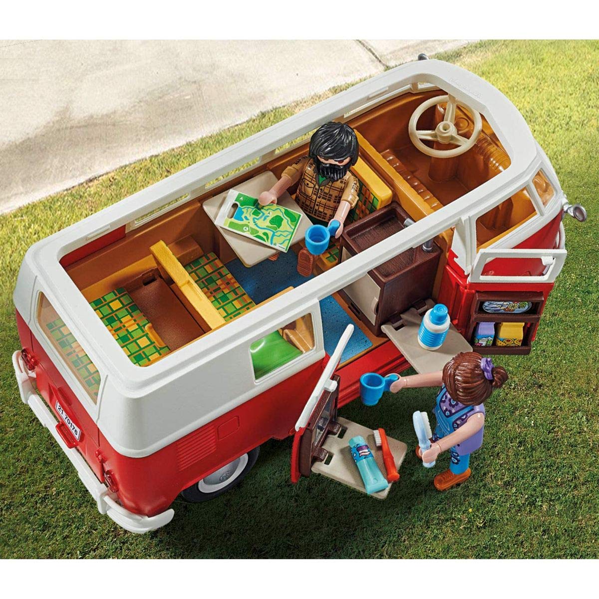 PLAYMOBIL Volkswagen 70176 Bulli T1 bus campeggio rosso