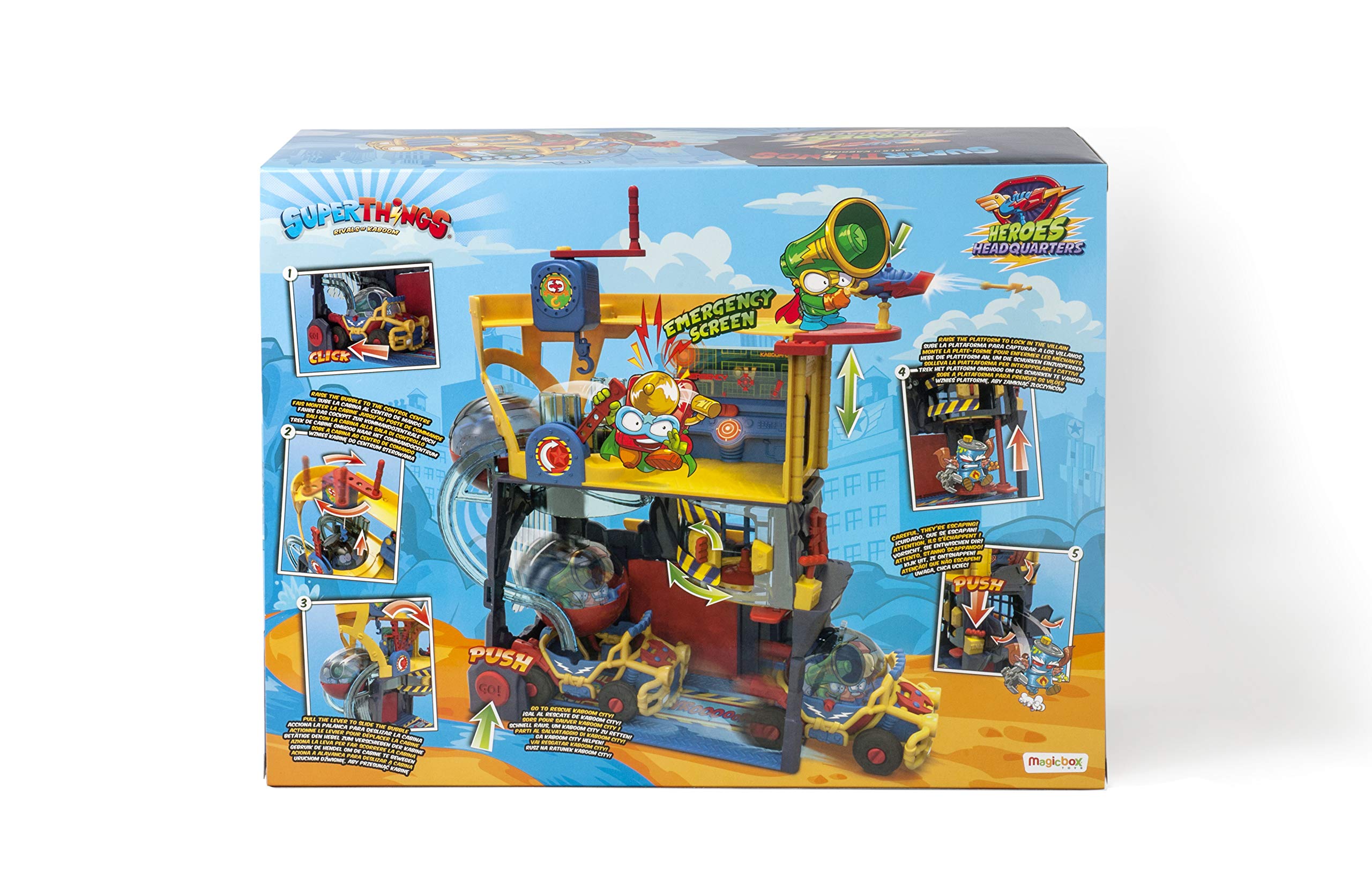 Superthings Heroes Headquarters quartier generale + veicolo