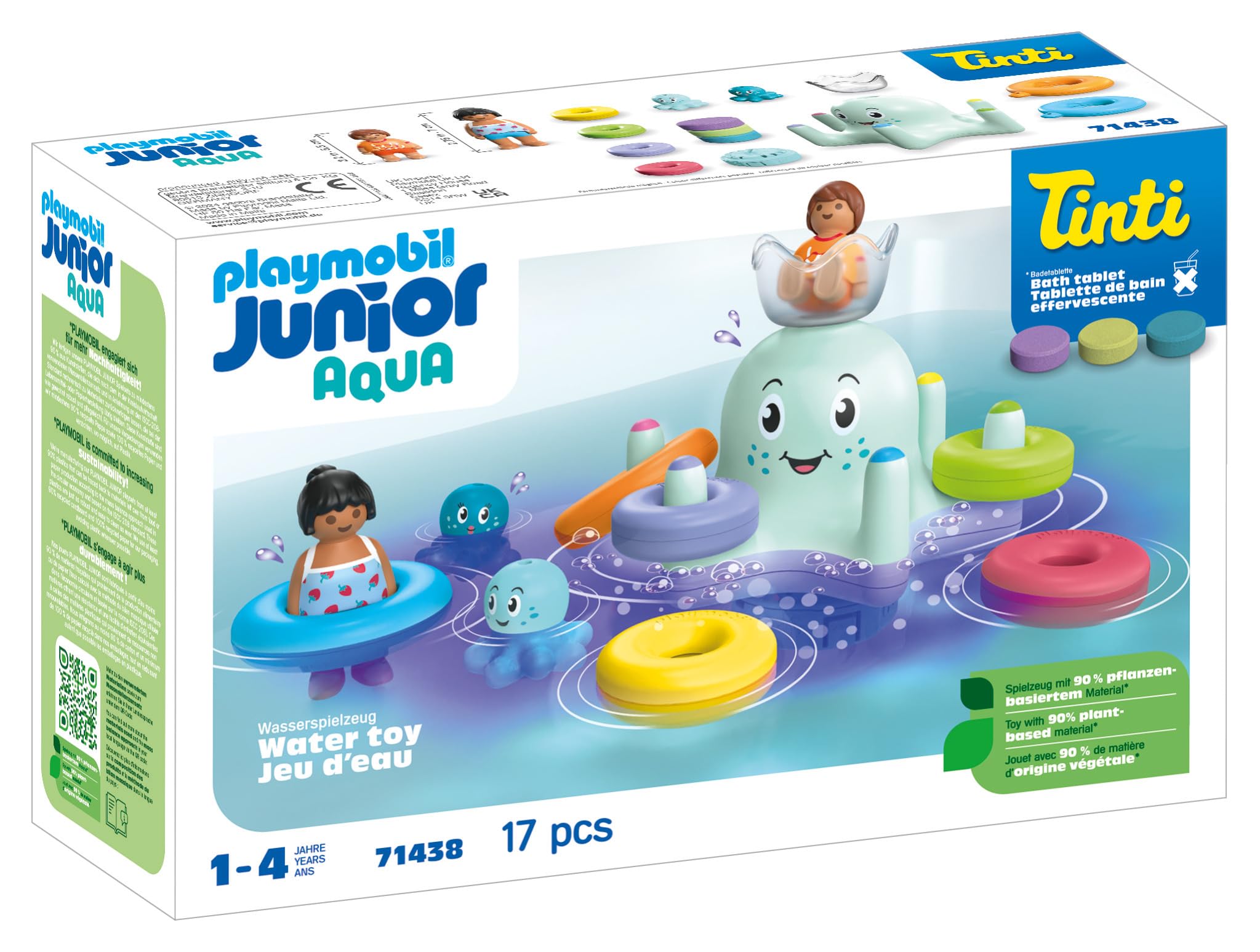 Playmobil Junior Aqua Polipo Colorato 71438 Gioco Bagno 17 Pz