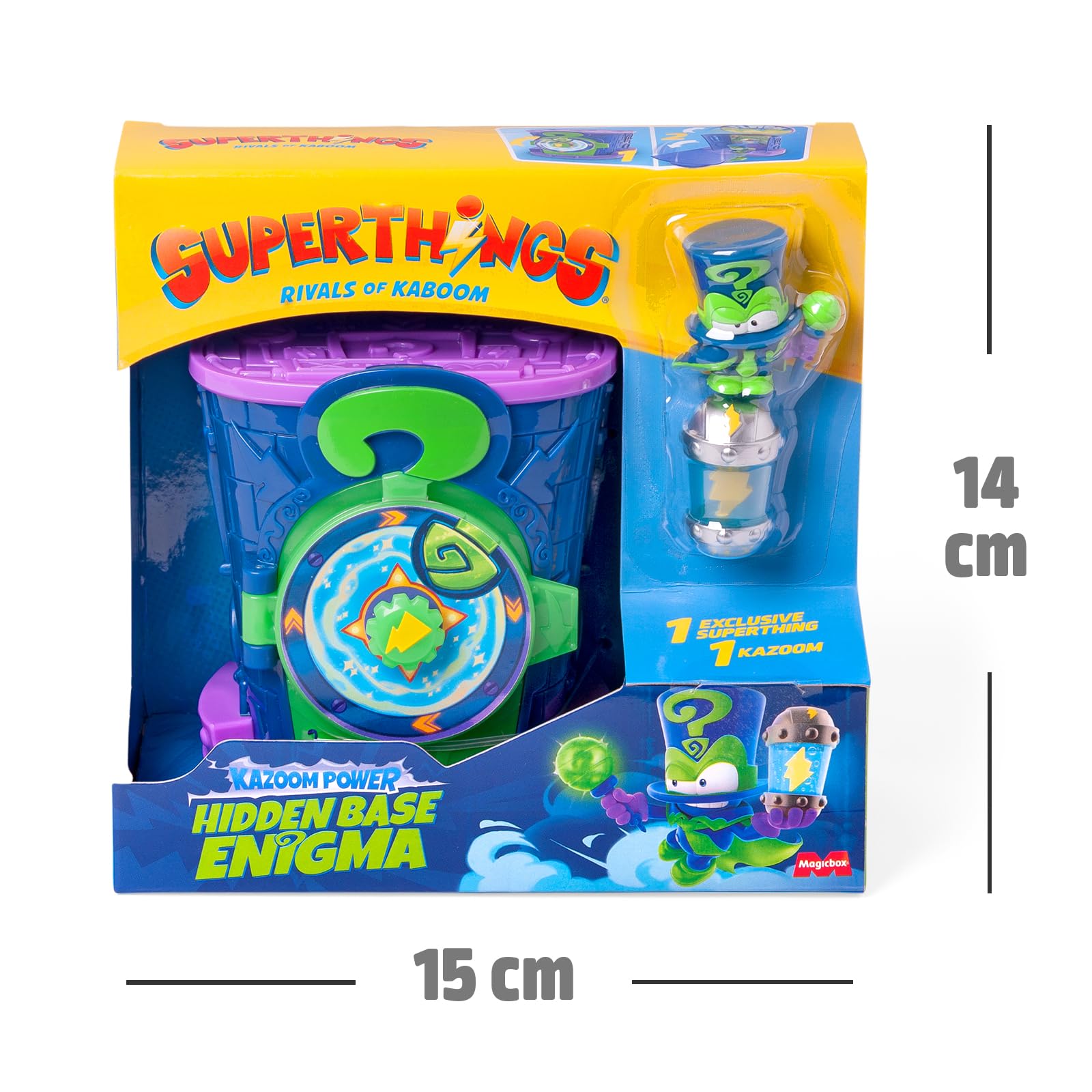 Superthings Guardians of Kazoom Power base Enigma playset con 2 figure