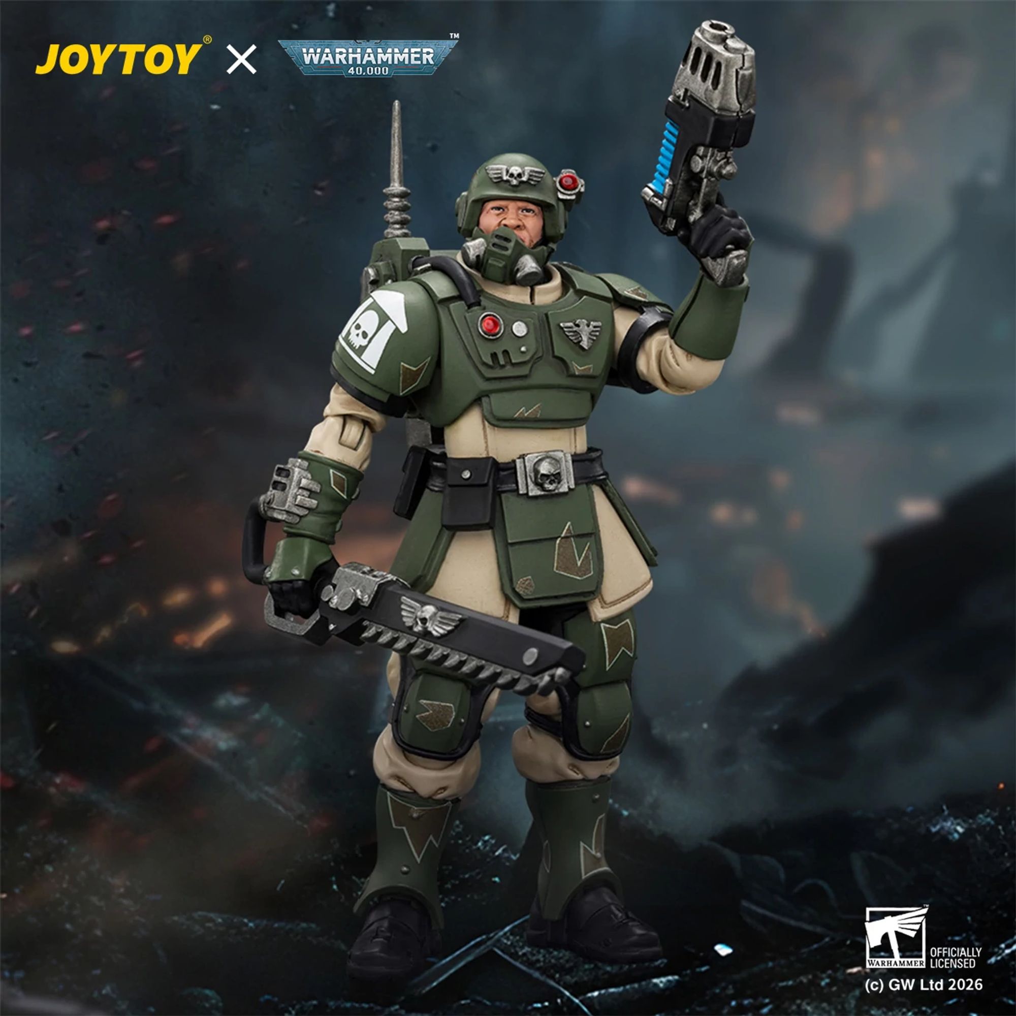 JoyToy Warhammer 40K Kasrkin Astra Militarum action figure