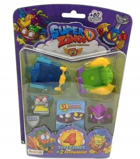 SuperThings Serie 5 Aerowagon Blister 4 Figure Giocattolo