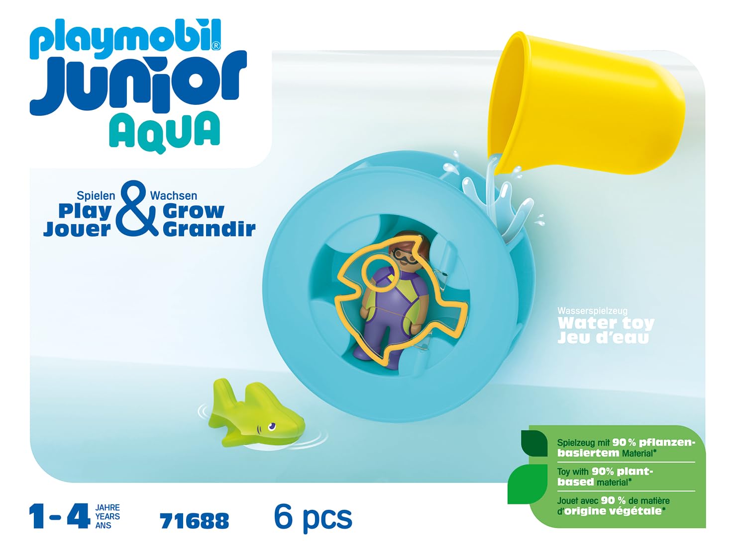 Playmobil Junior Aqua 71688 girandola d'acqua giocattolo bagnetto 12 mesi