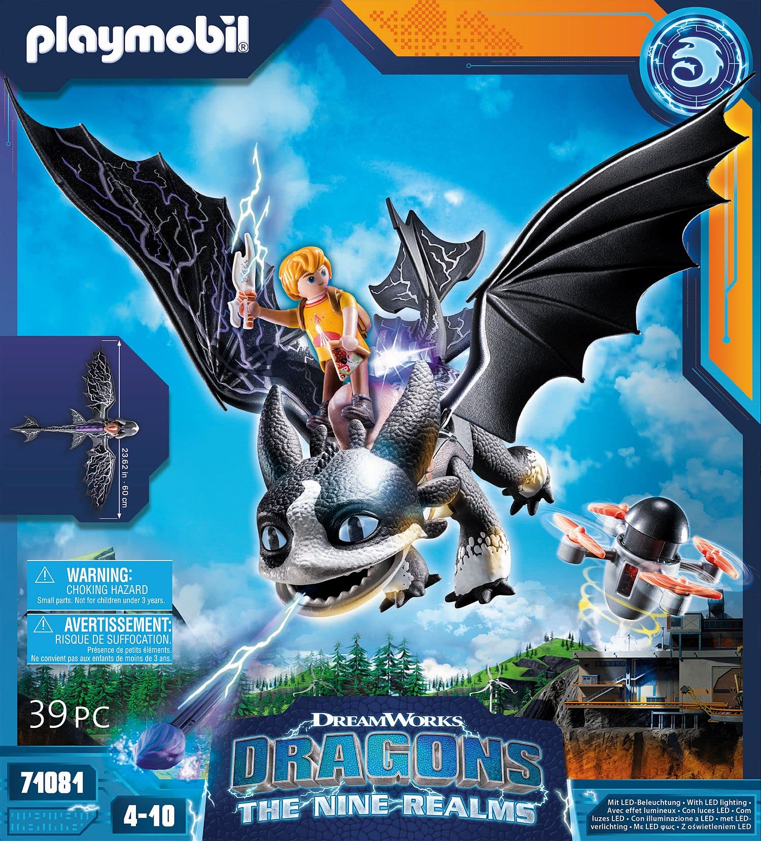 Playmobil Dinosauri e Draghi 71081 Thunder e Tom drago