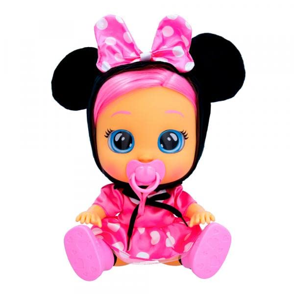IMC Cry Babies Dressy Minnie Bambola Interattiva 30 cm Rosa