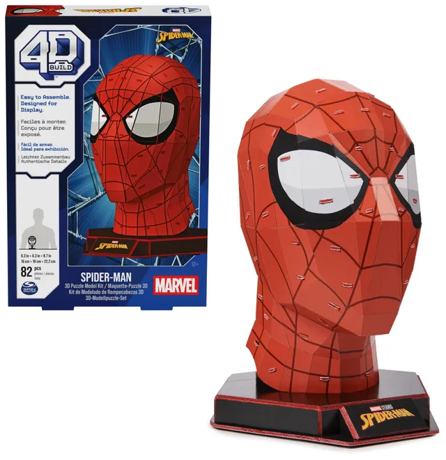 Spin Master 4D Build Spider-Man Puzzle 3D 82 Pezzi da Esposizione