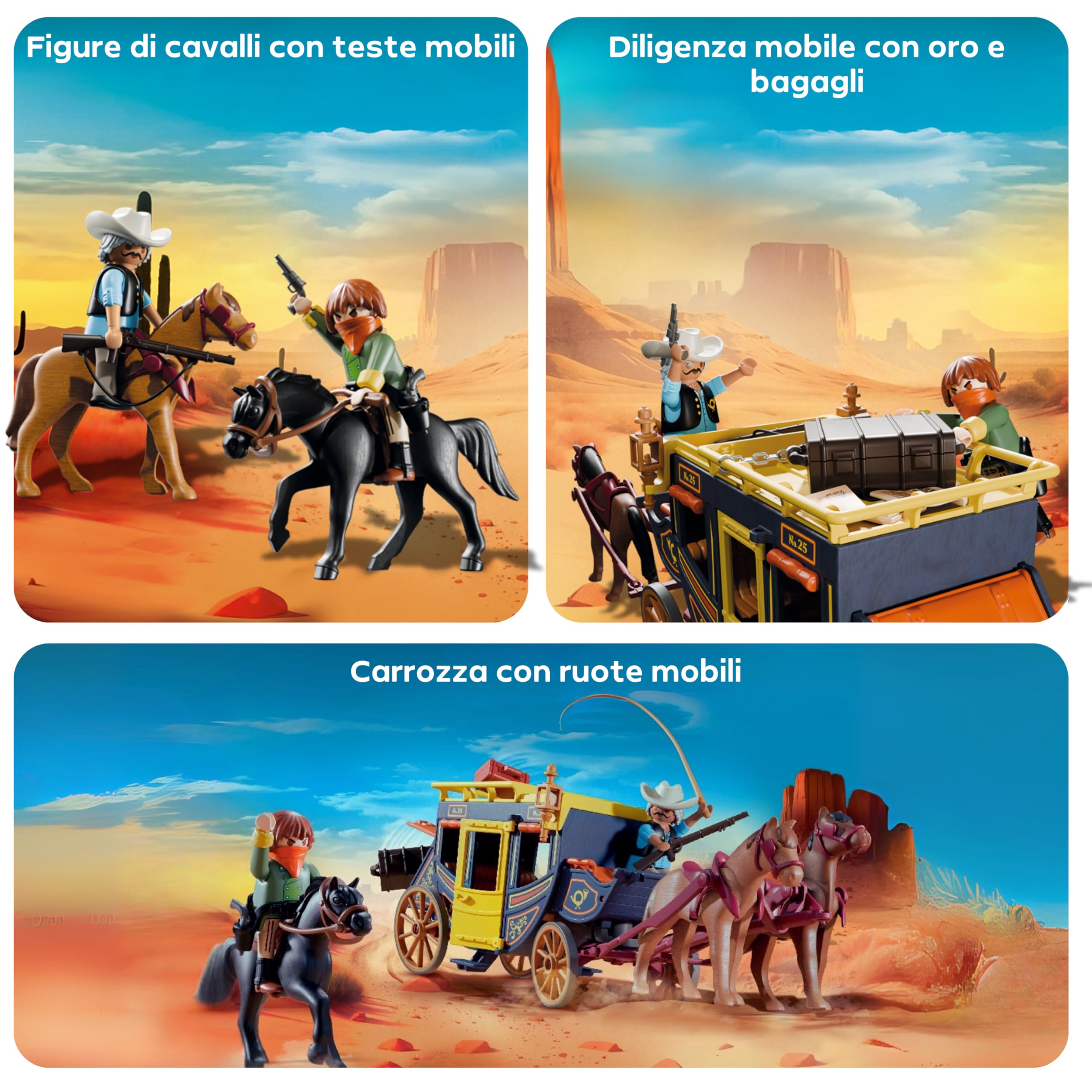 Playmobil Western 71862 Promo Pack Assalto alla diligenza playset