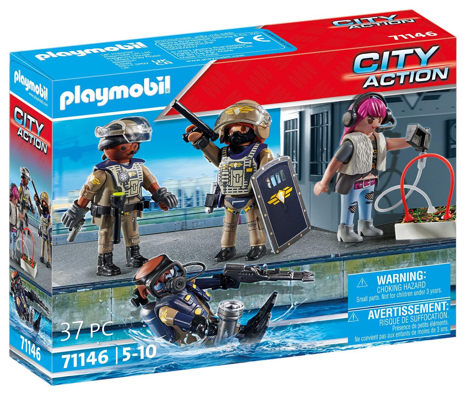 PLAYMOBIL 71146 City Action set 4 personaggi unità speciale