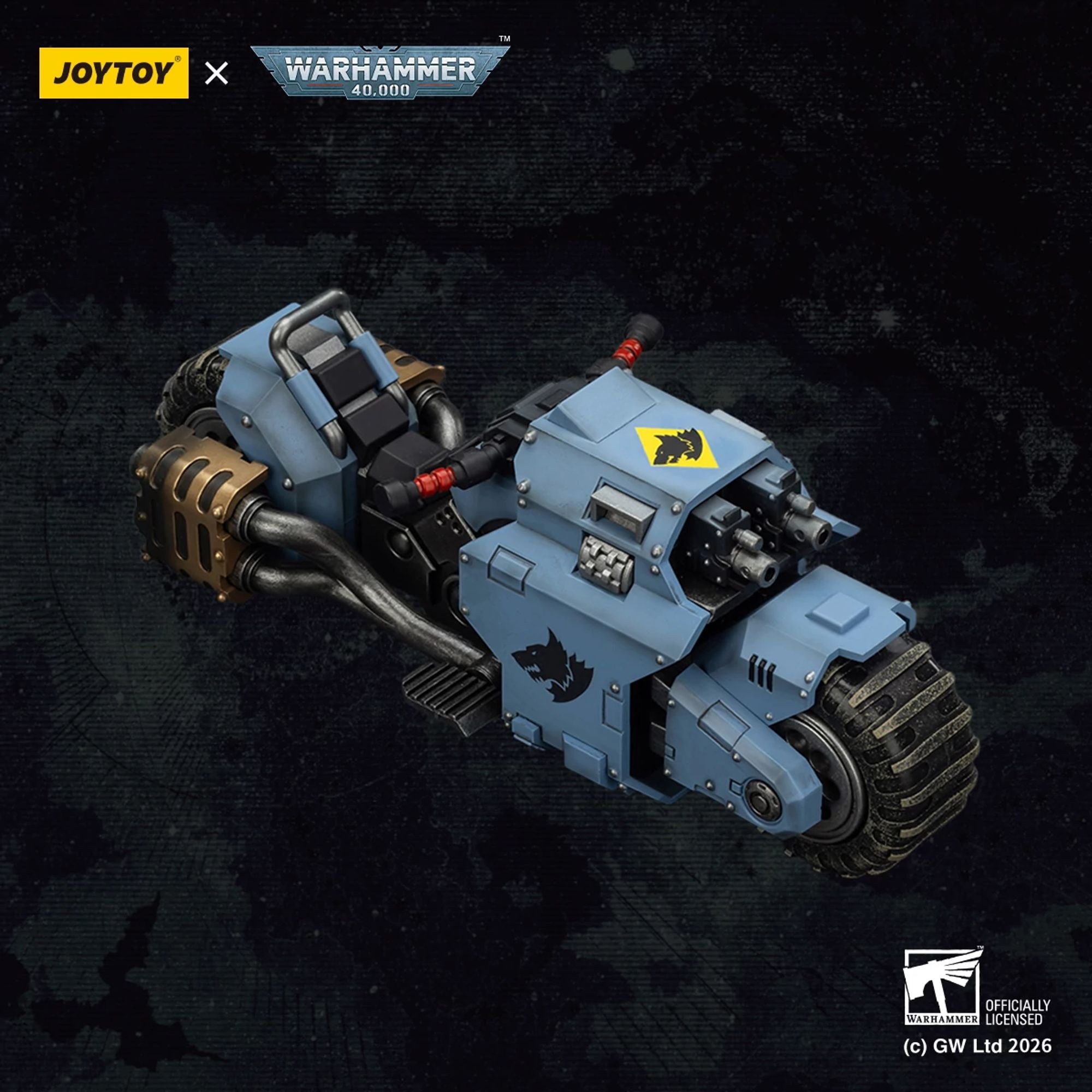 JoyToy Warhammer 40K Space Wolves Raider moto giocattolo