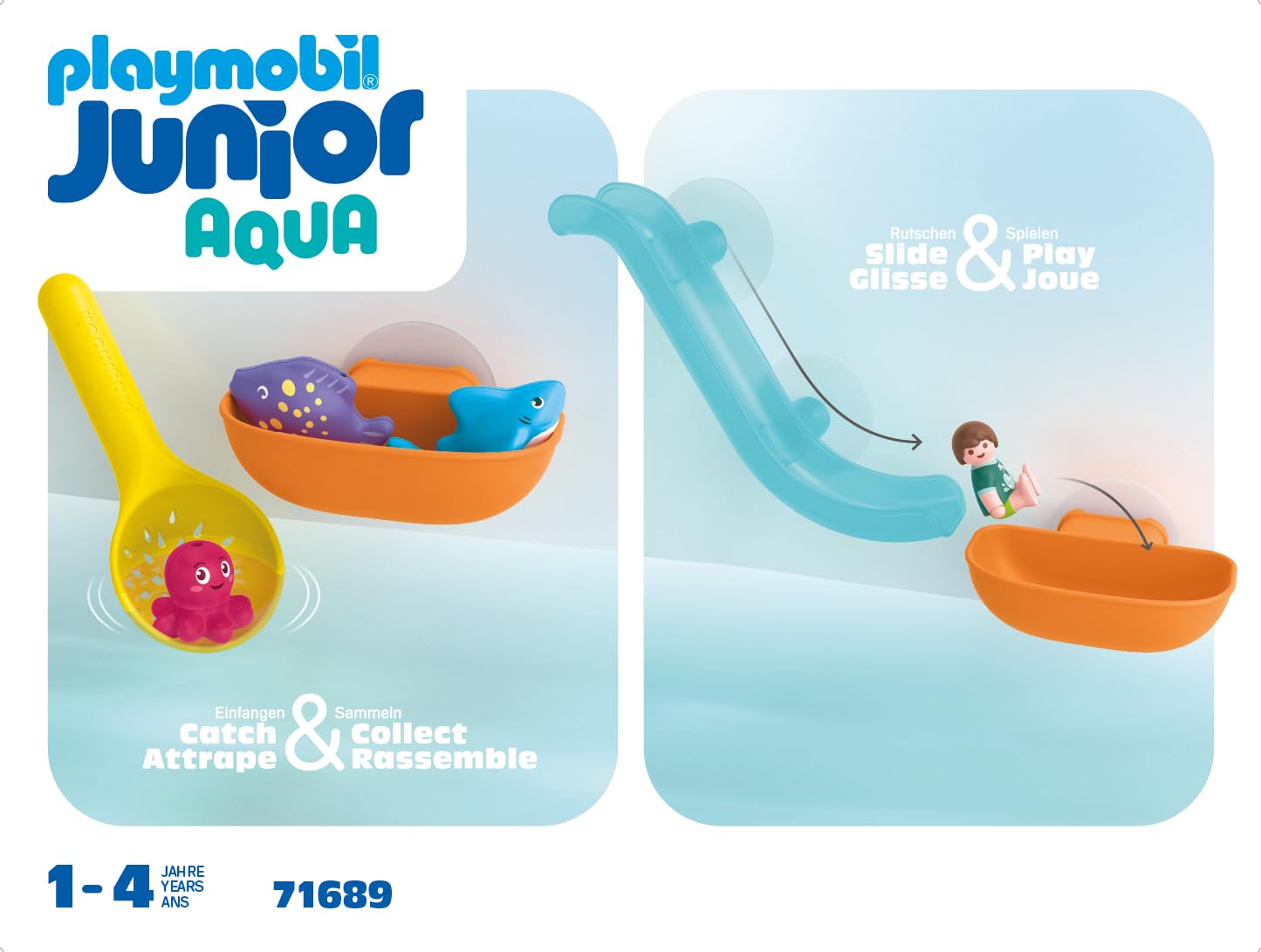Playmobil Junior Aqua 71689 scivolo acqua animali marini 10 pezzi