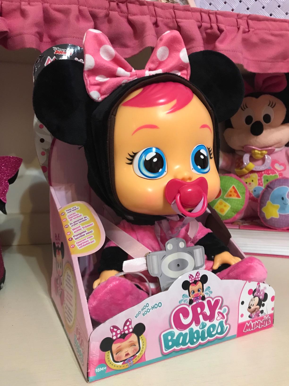 IMC Toys Cry Babies Minnie Bambola Interattiva Pigiama Lacrime Vere