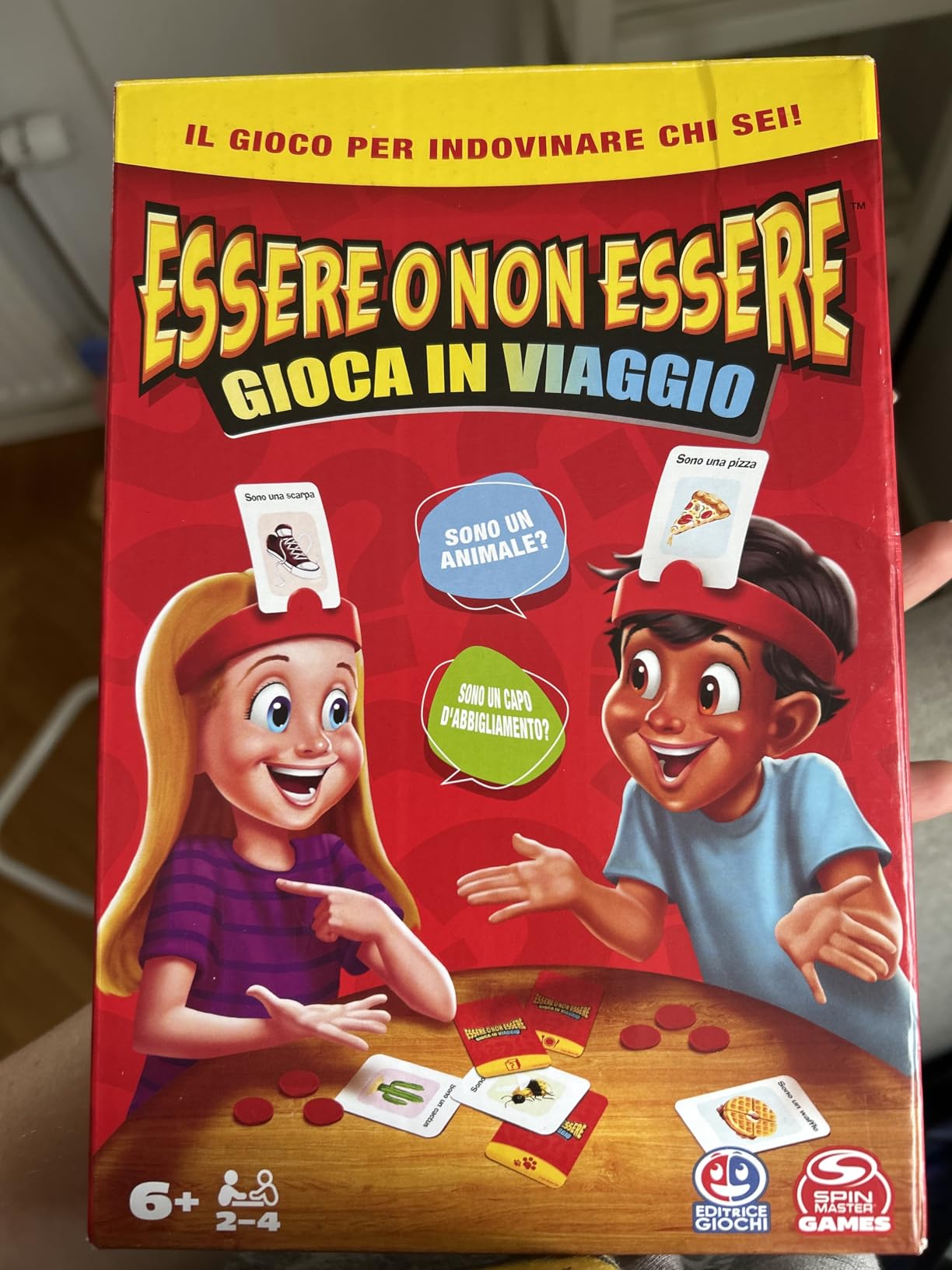 Spin Master Family Games Essere o Non Essere gioco da tavolo da viaggio 6+ anni