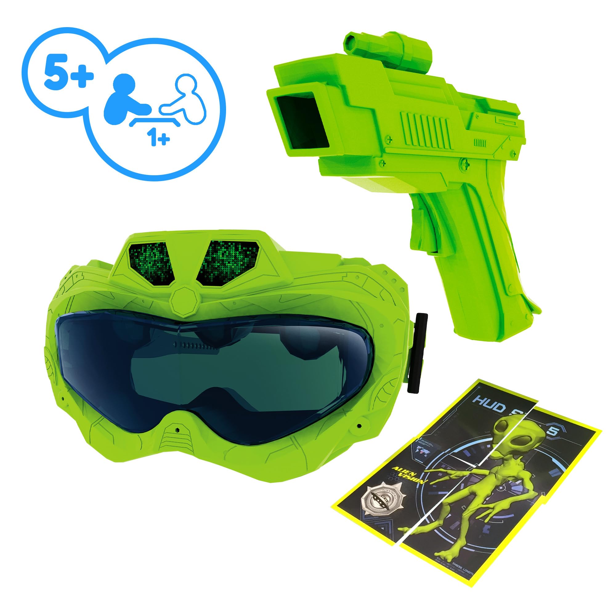Playfun Alien Vision gioco interattivo maschera 3D pistola laser