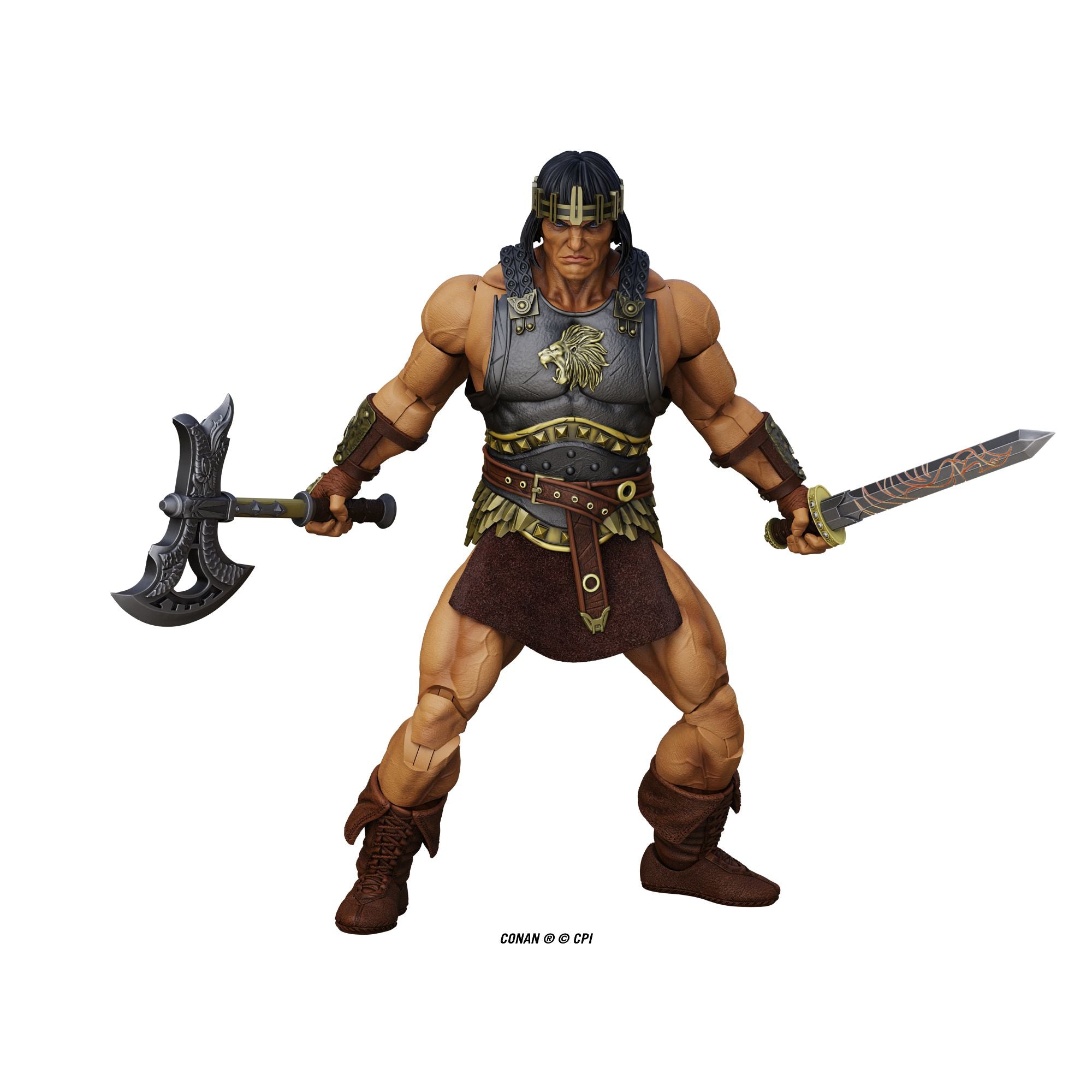 Boss Fight Epic HACKS King Conan action figure con mantello