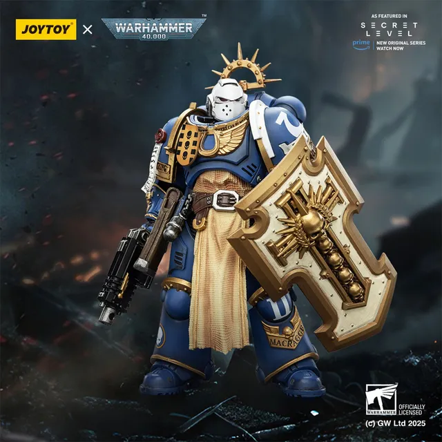 JoyToy Ultramarines Levantus action figure spada scudo 1/18