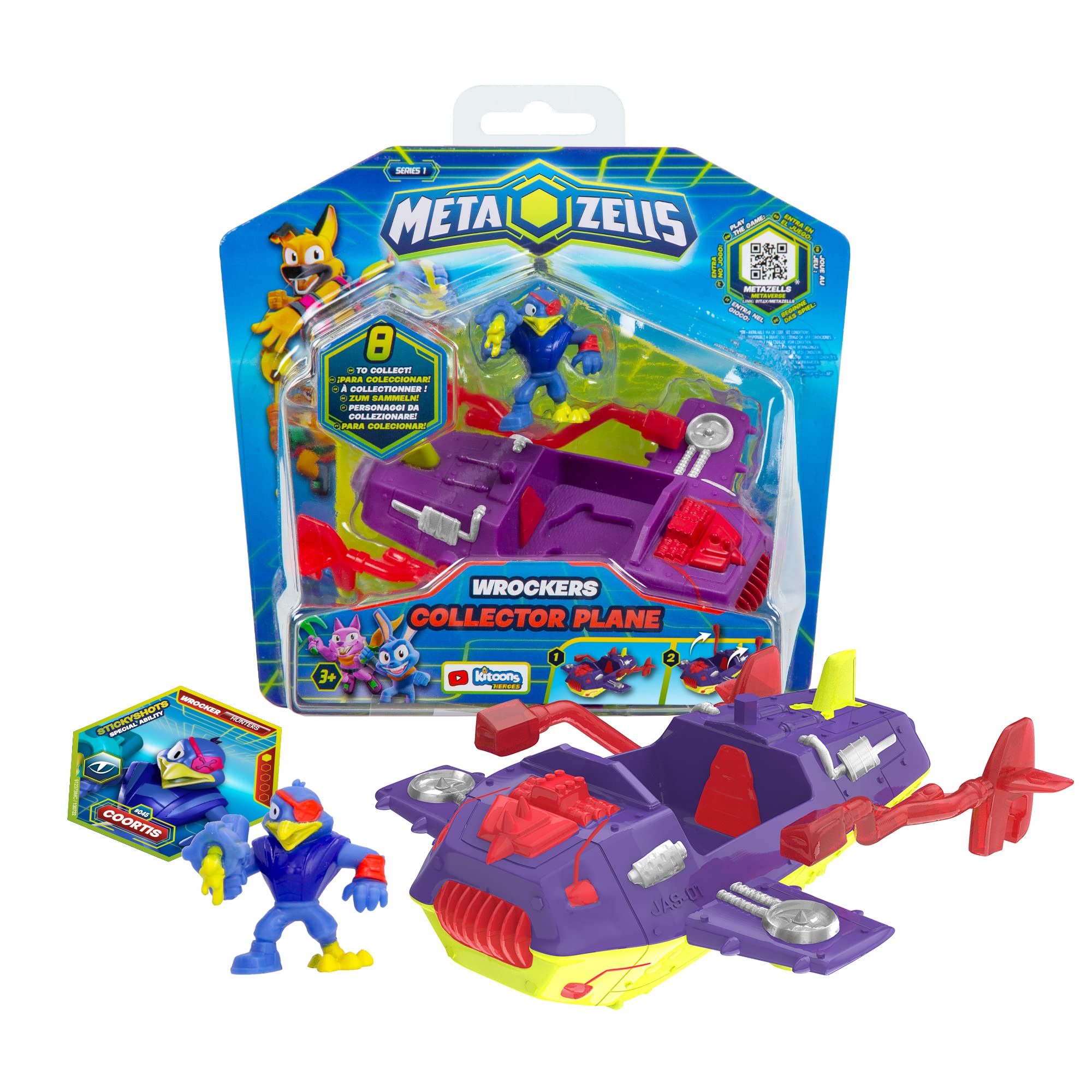 Imc Toys Metazells Collector Plane viola veicolo Coortis S1