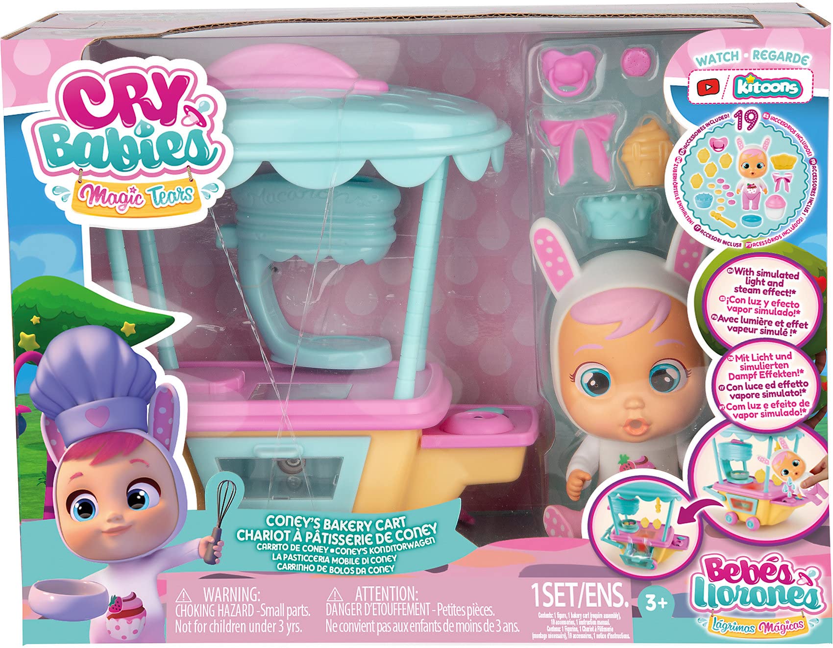 Cry Babies Magic Tears Coney carretto dolci luce vapore