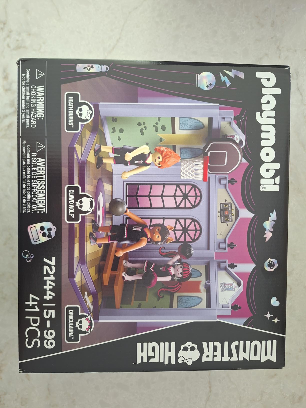 Playmobil Monster High 72144 Palestra con basket e Draculaura