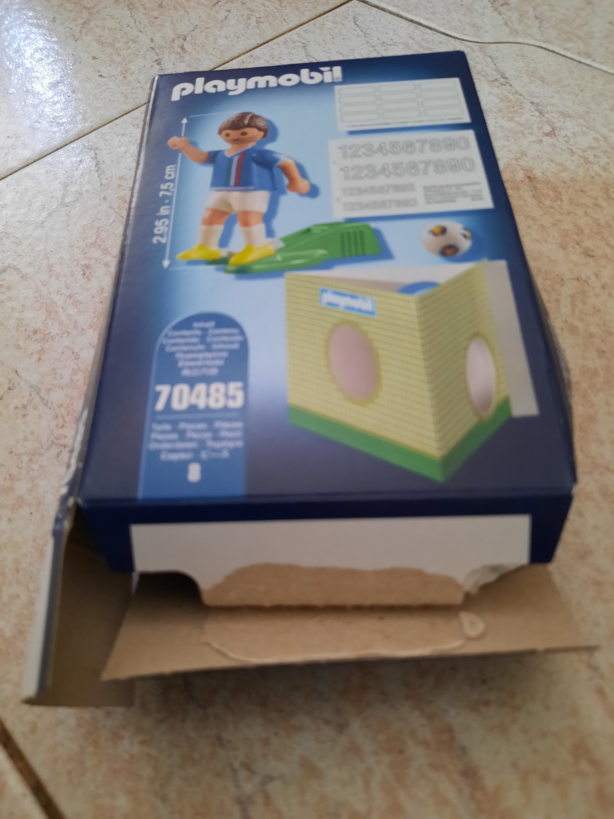 PLAYMOBIL Sports 70485 calciatore Italia con pallone 5 anni