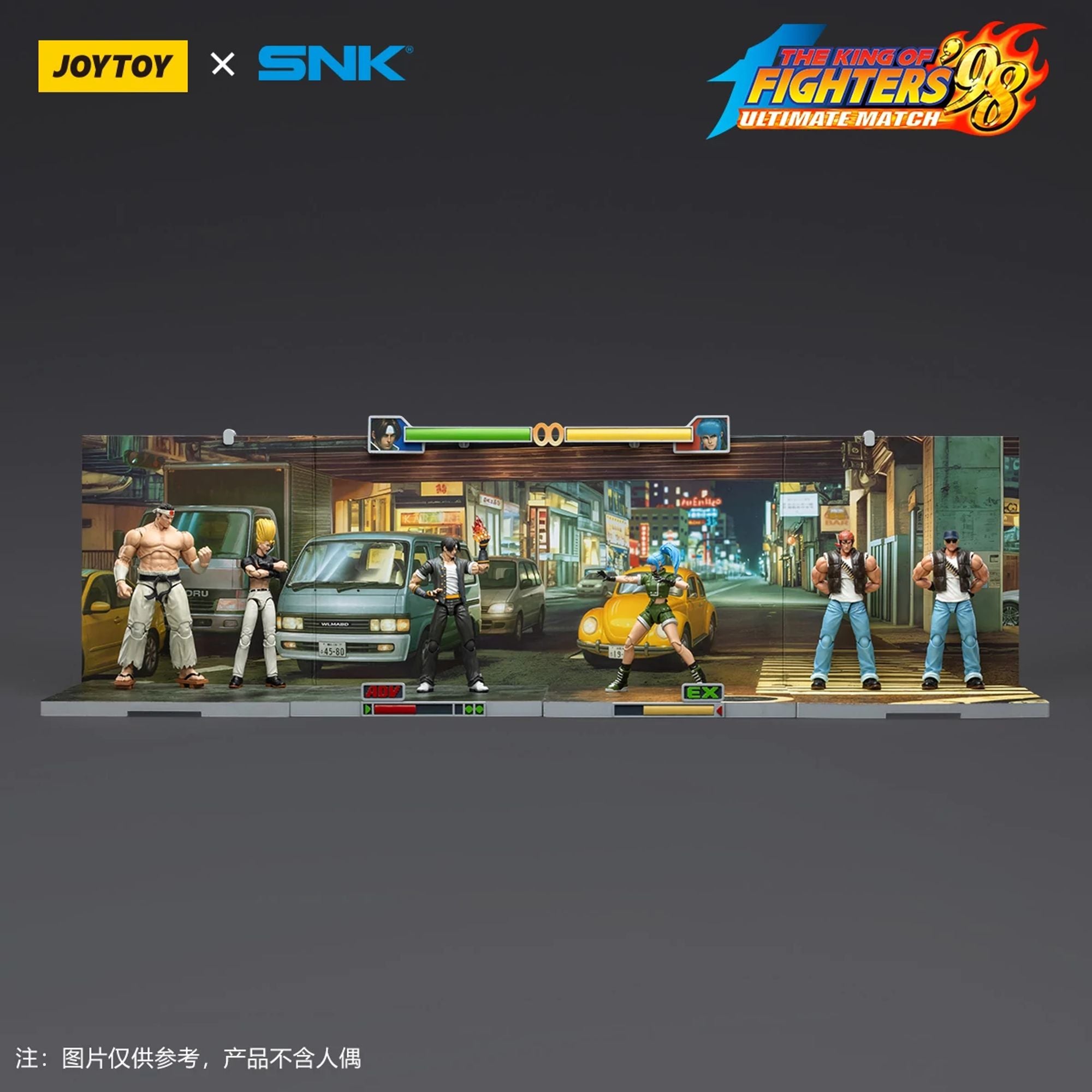 JoyToy SNK KOF 98UM Stage Base J base espositiva 1/18 Japan Street