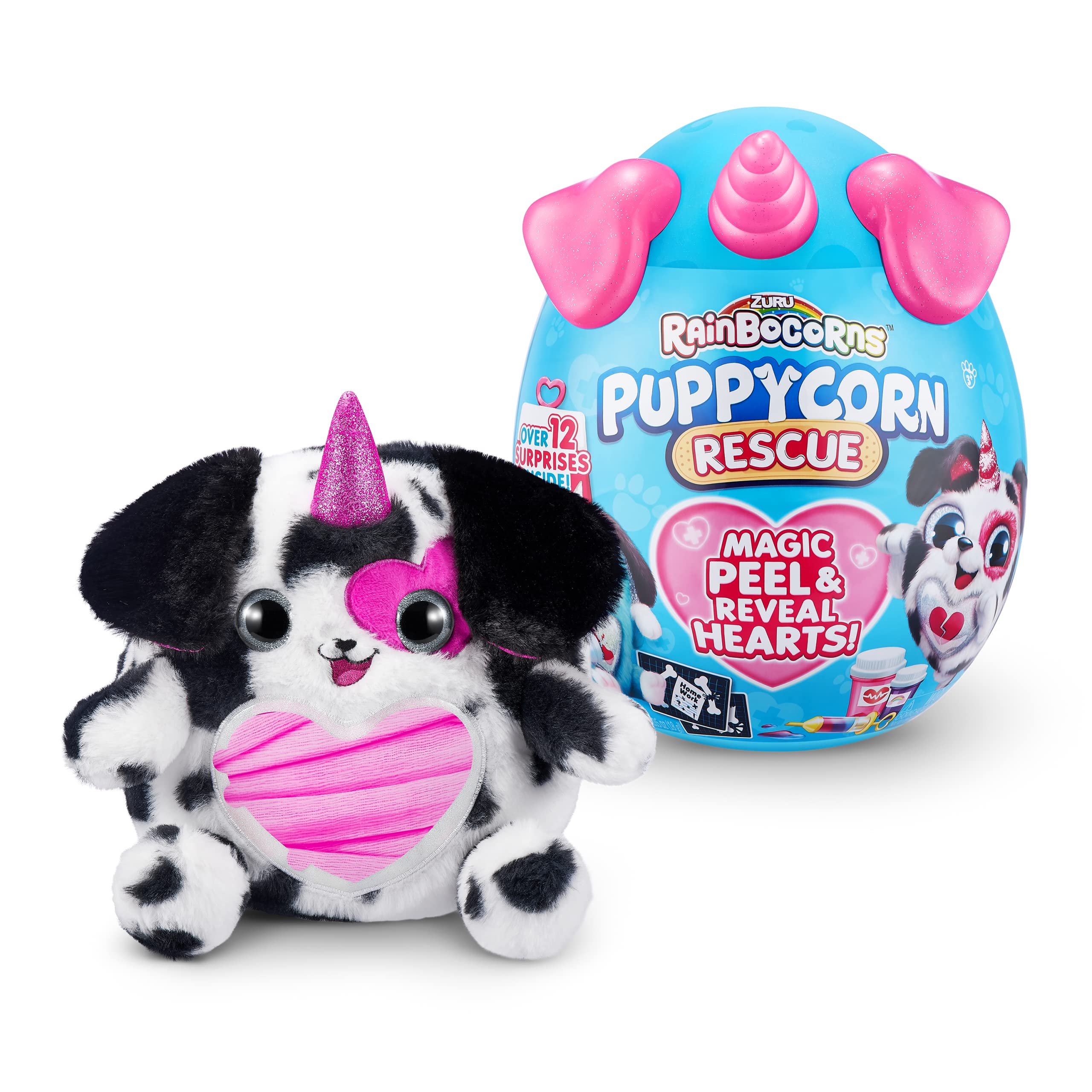Rainbocorns Puppycorn Rescue peluche sorpresa uovo 12 sorprese