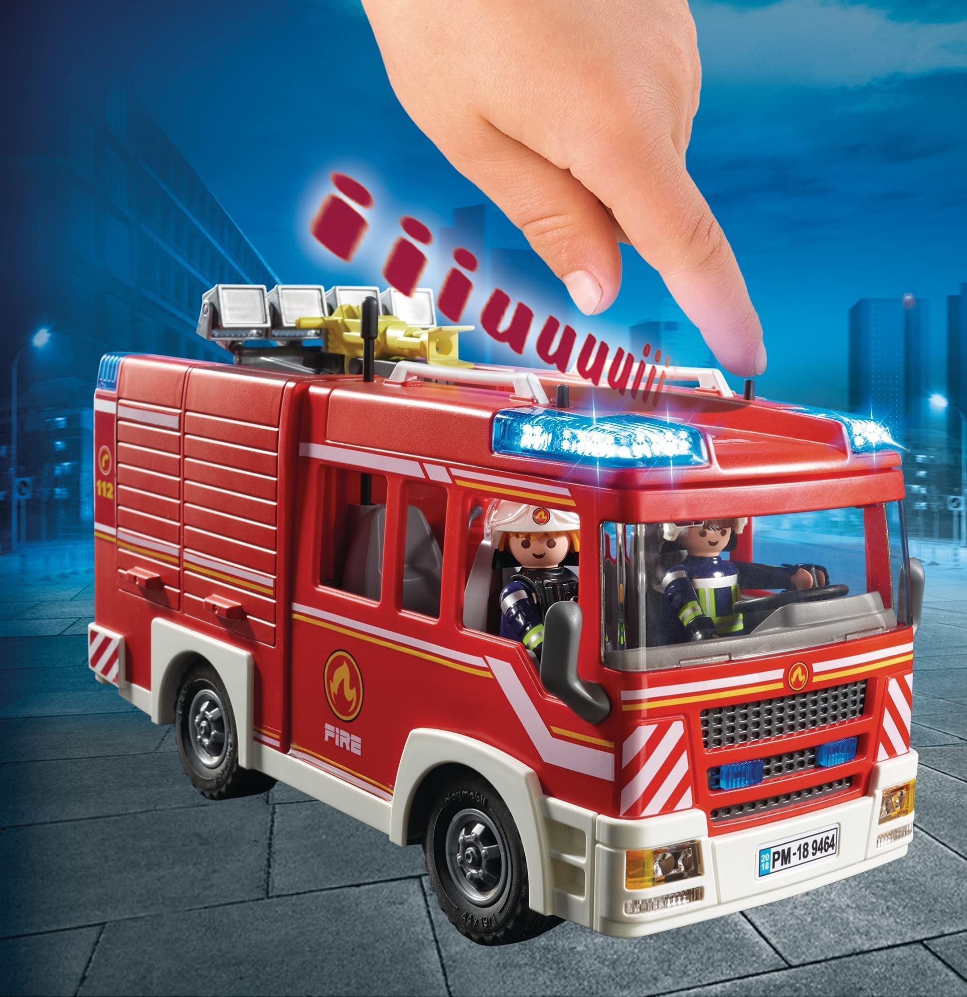 Playmobil City Action 9464 autopompa pompieri luci e suoni