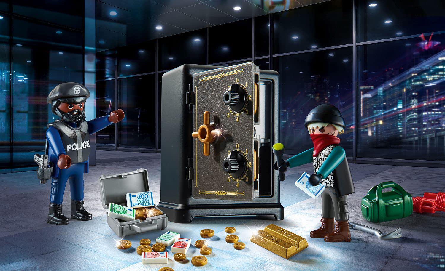 Playmobil 70908 Starter Pack Ladro Cassaforte 53 pezzi