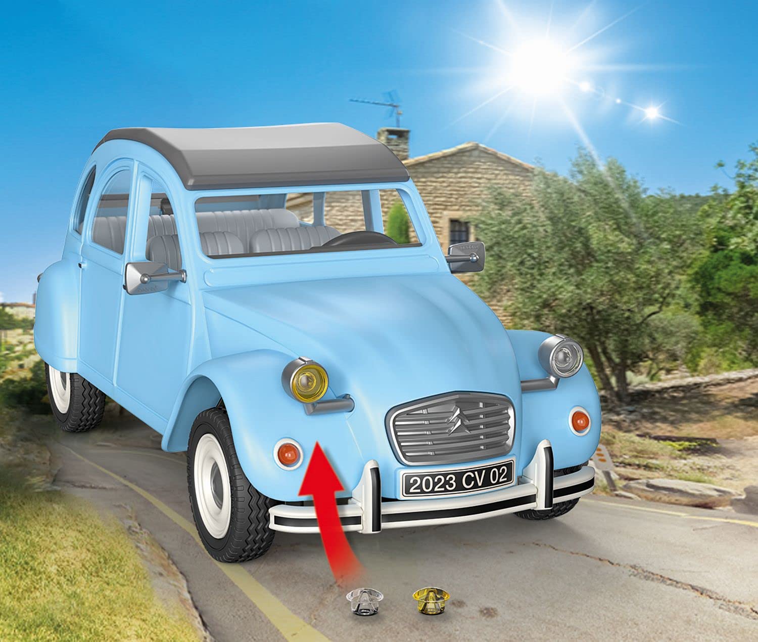PLAYMOBIL 70640 Citroen 2 CV macchinina beige 57 pezzi
