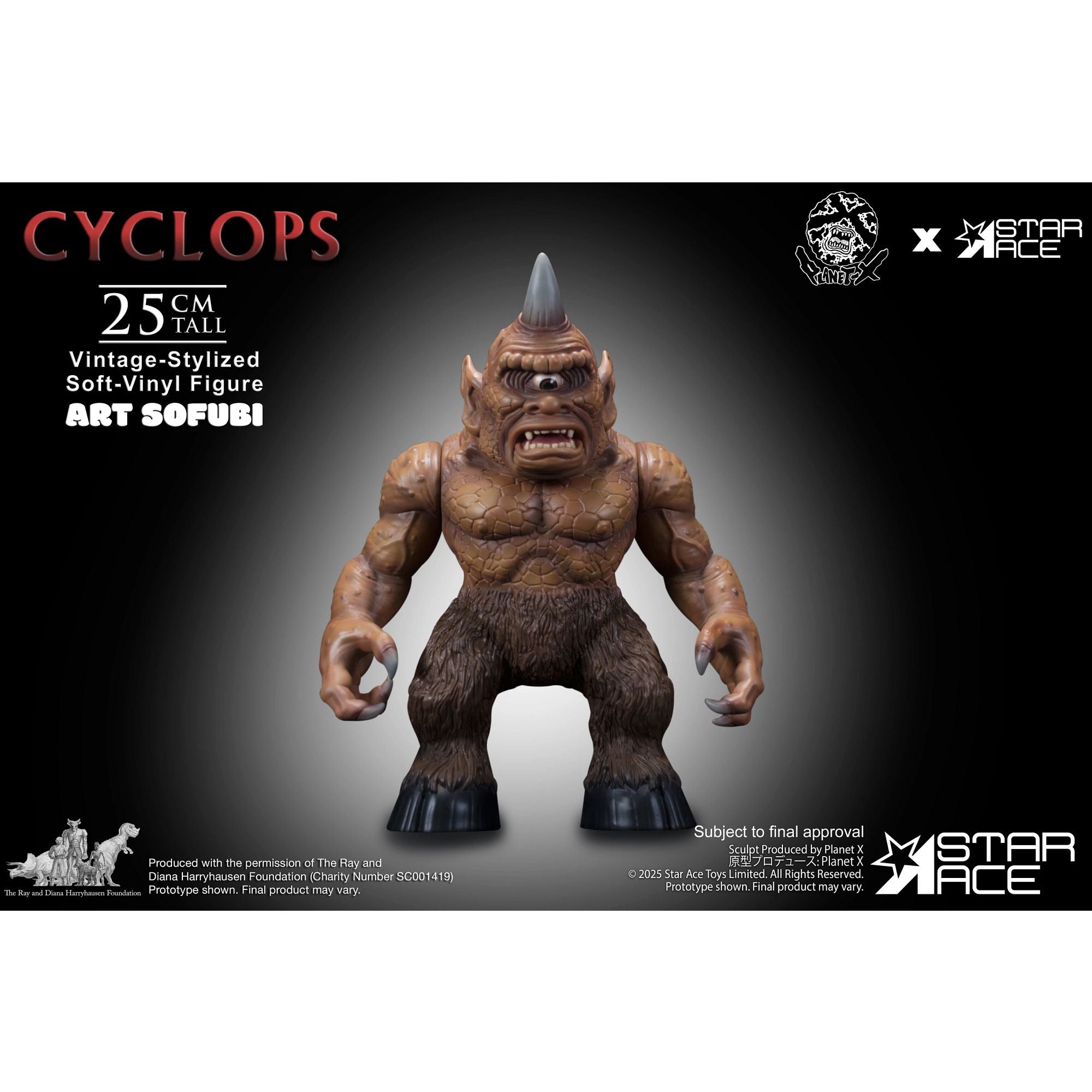 Star Ace Vintage Cyclops statua vinile Harryhausen