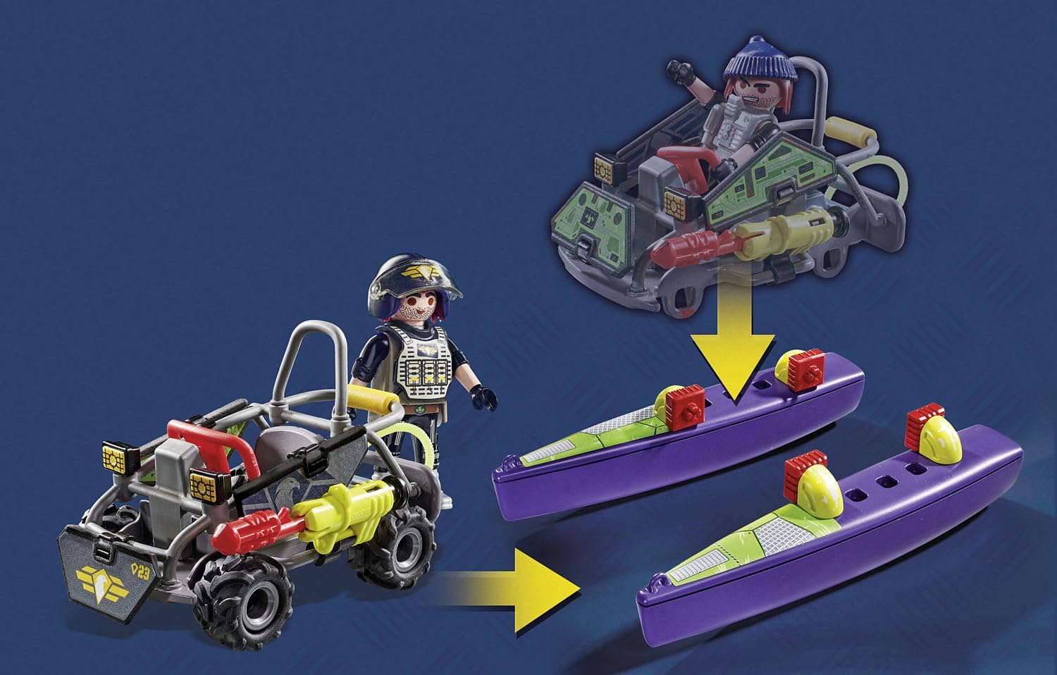 Playmobil City Action 71147 quad terra-acqua playset