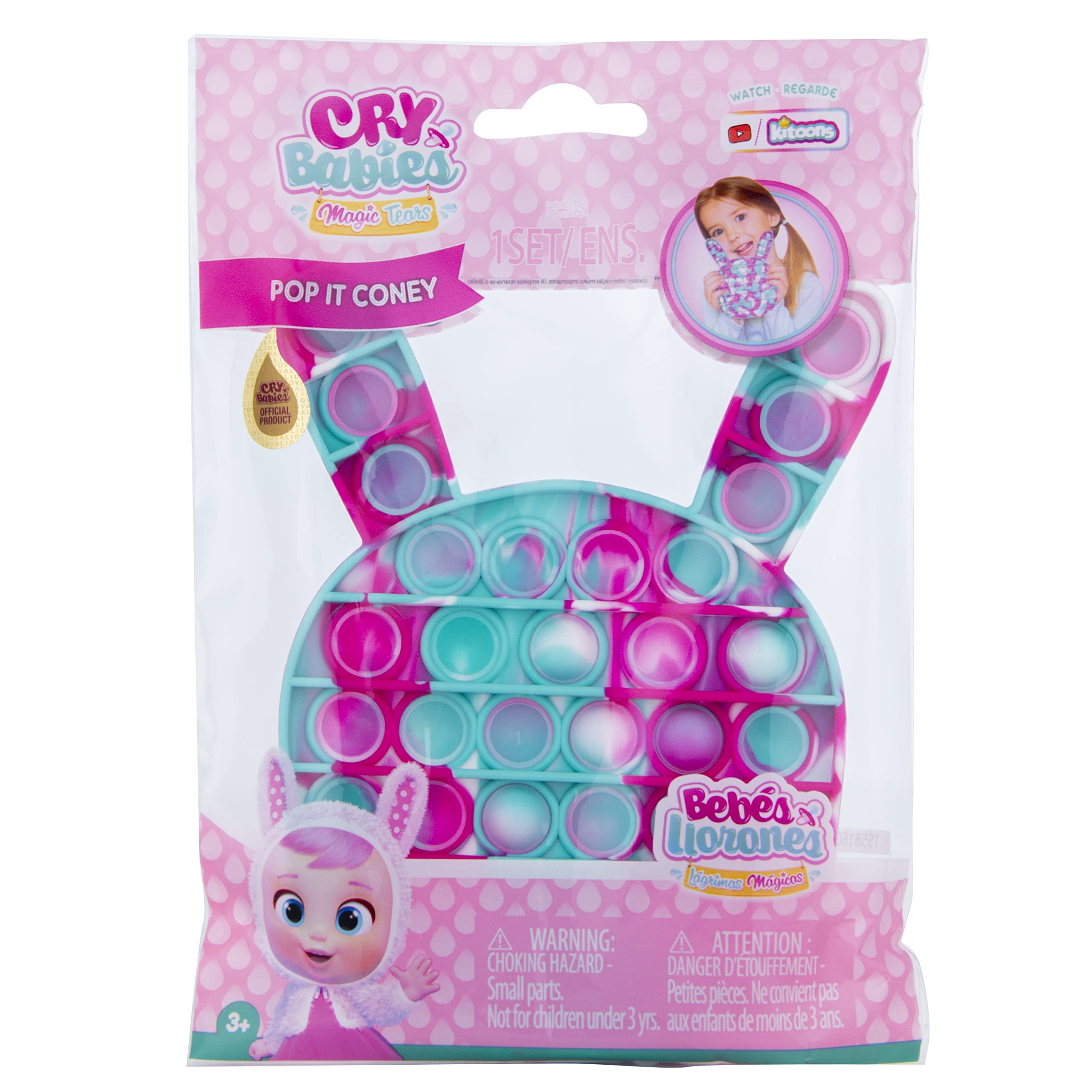 Cry Babies Magic Tears Pop It Coney gioco sensoriale antistress 3+ anni