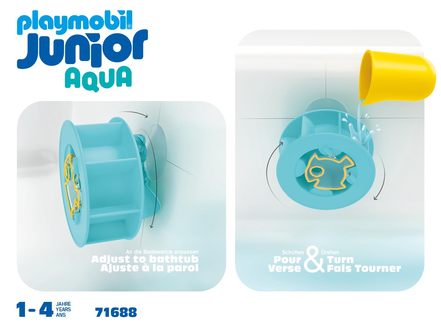 Playmobil Junior Aqua 71688 girandola d'acqua giocattolo bagnetto 12 mesi