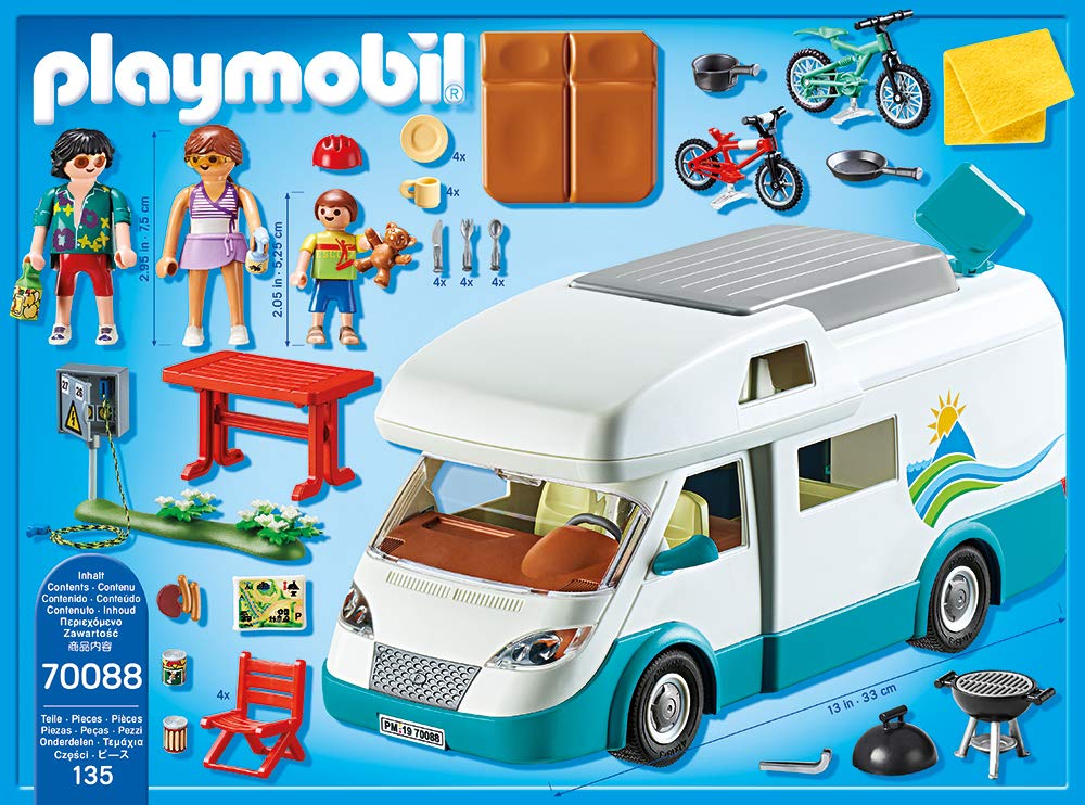 PLAYMOBIL My Life 70088 Camper con Famiglia in Vacanza 135 Pezzi
