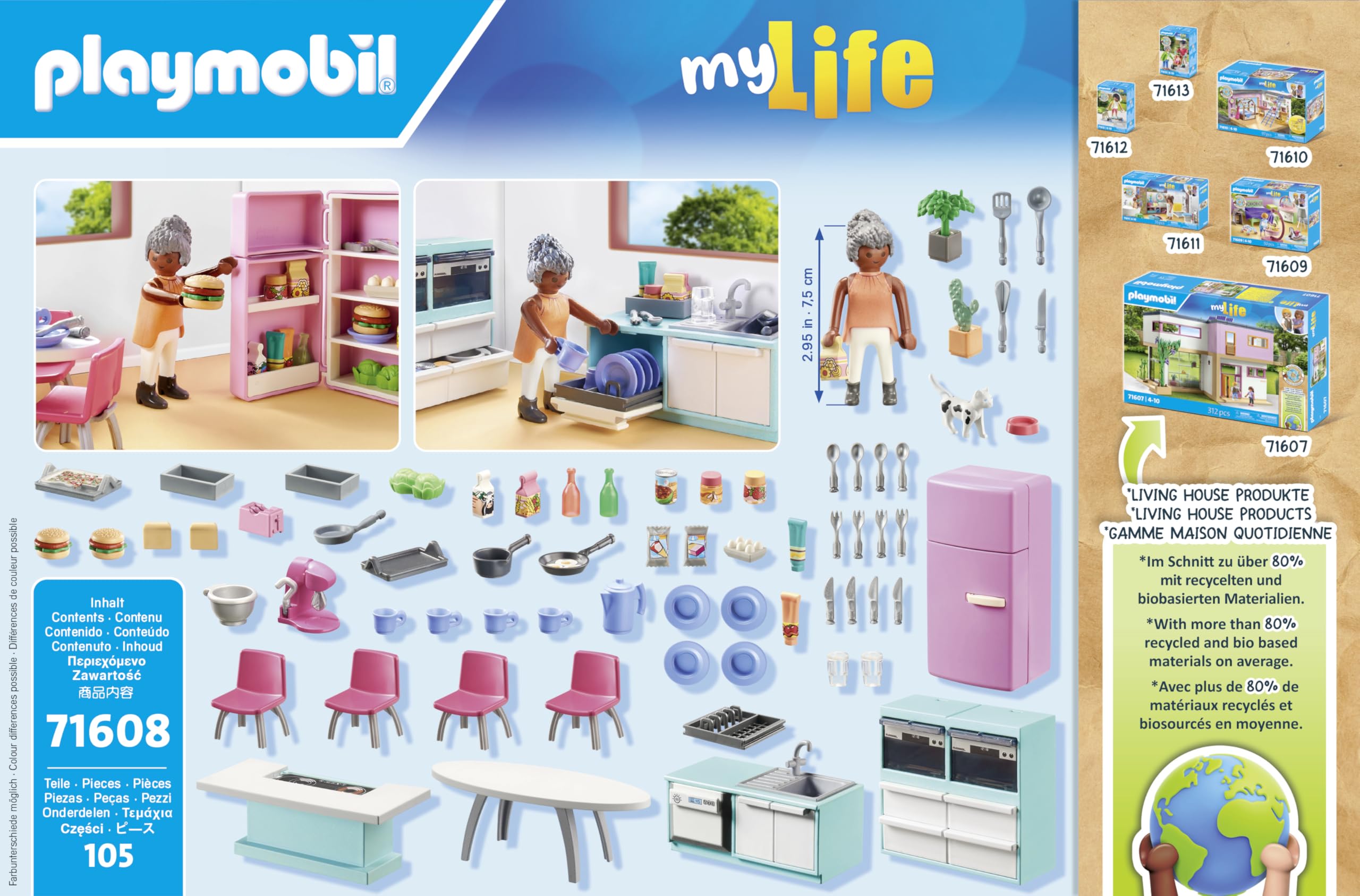 Playmobil My Life 71608 playset Cucina con isola