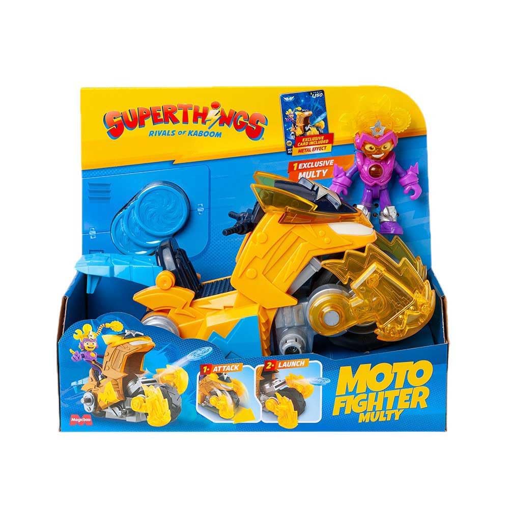 Superthings Guardians of Kazoom Moto Fighter Multy veicolo con figure