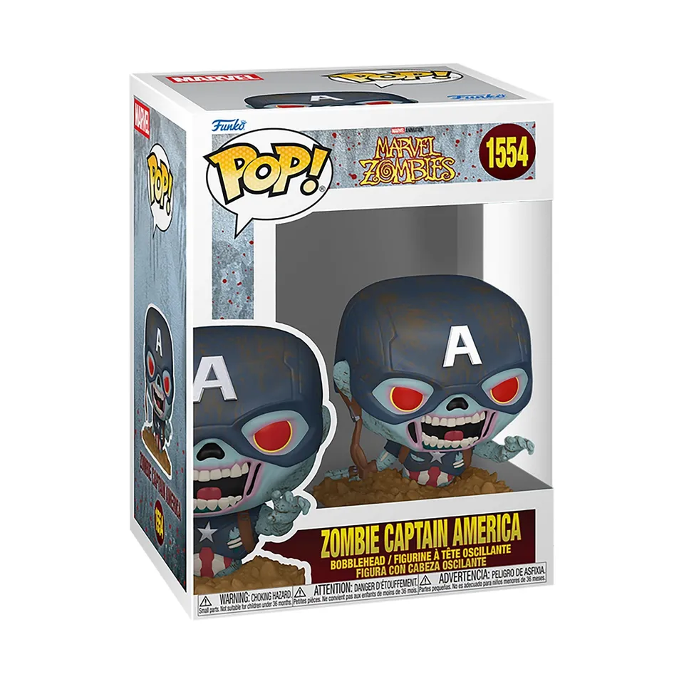 Funko Pop Zombie Captain America figure vinile Marvel