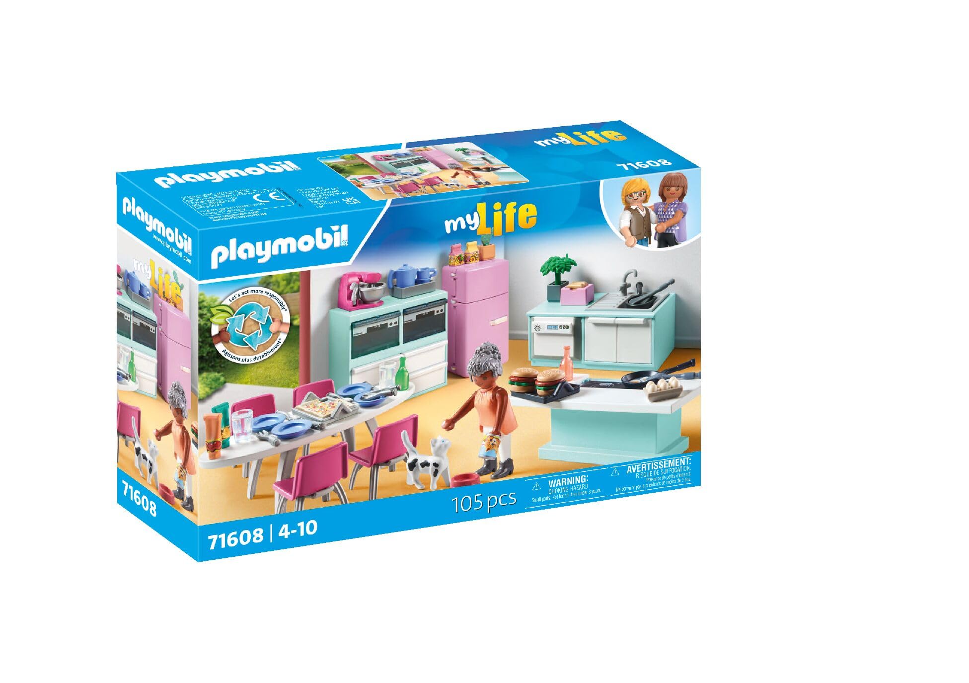 Playmobil My Life 71608 playset Cucina con isola