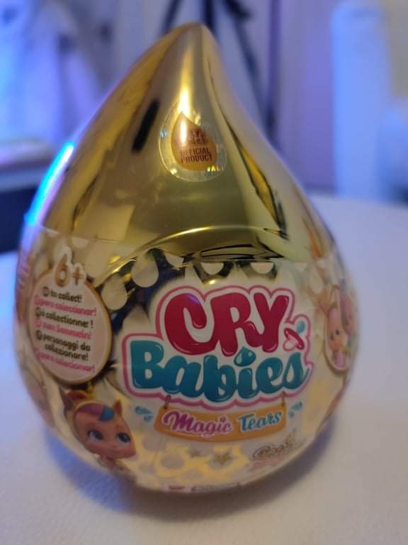 Cry Babies Magic Tears Golden mini bambola casetta oro 13 cm