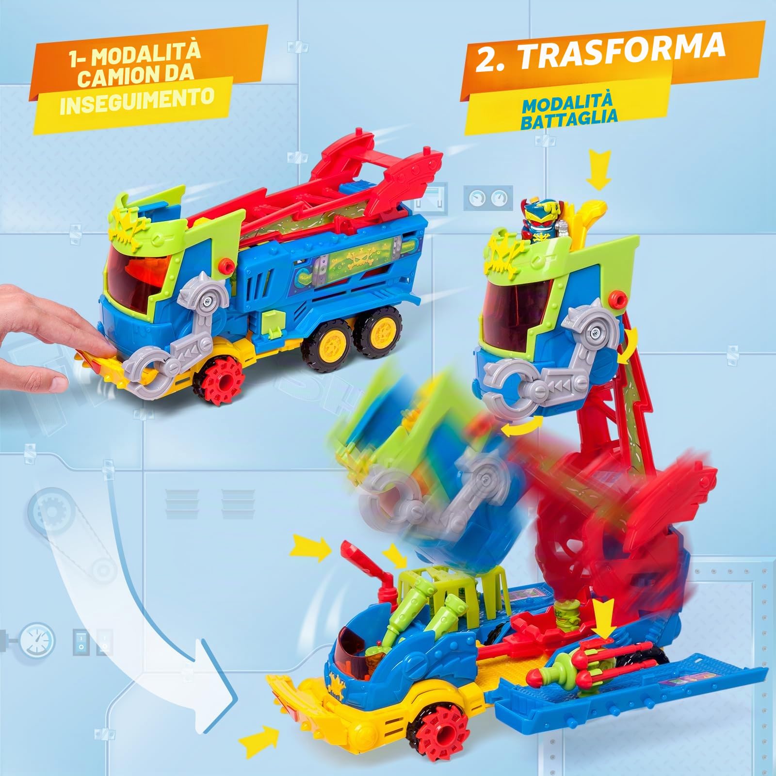 SUPERTHINGS Kazoom Power Mr King Truck camion trigger proiettili
