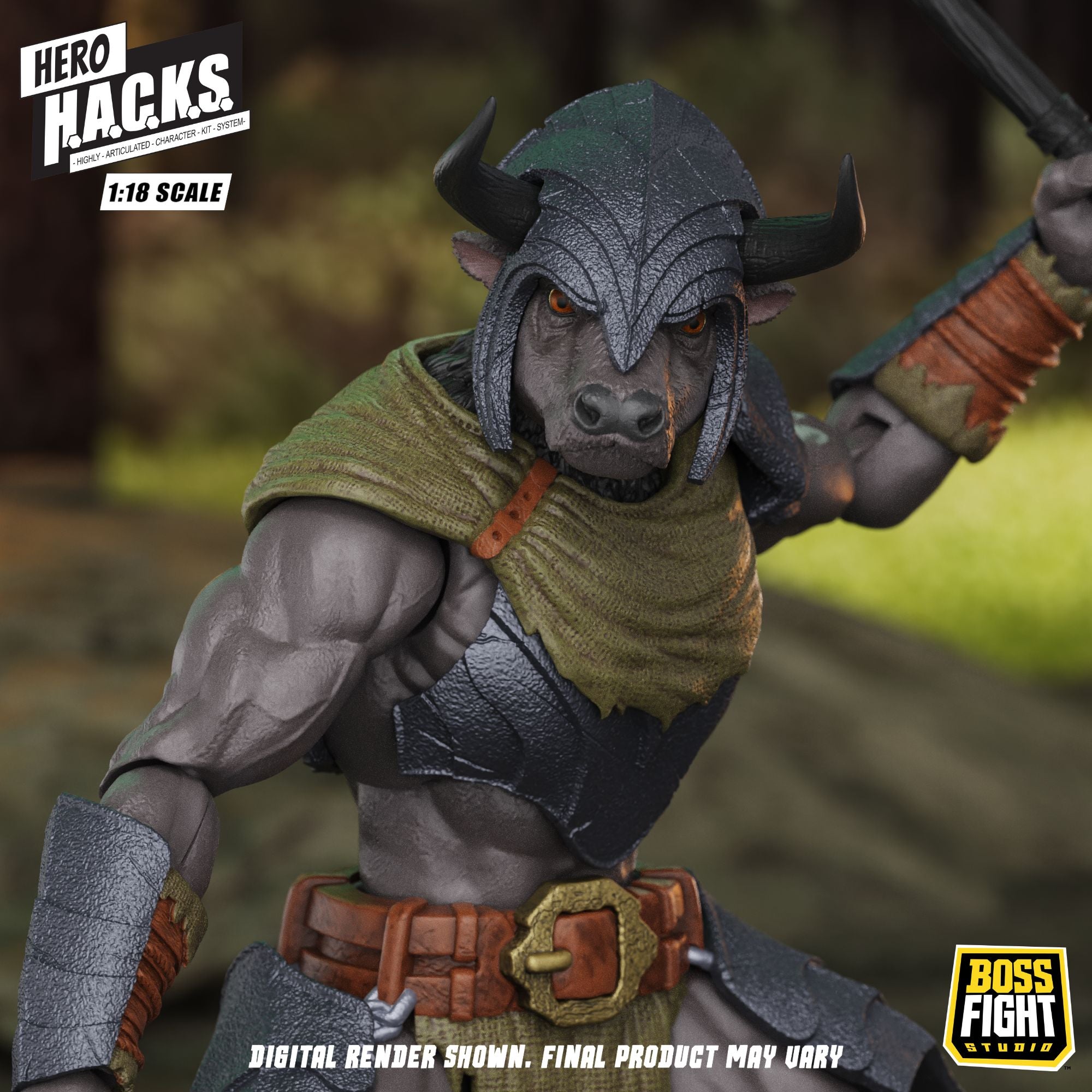 Boss Fight Studio Hero Hacks Minos Auroxos action figure