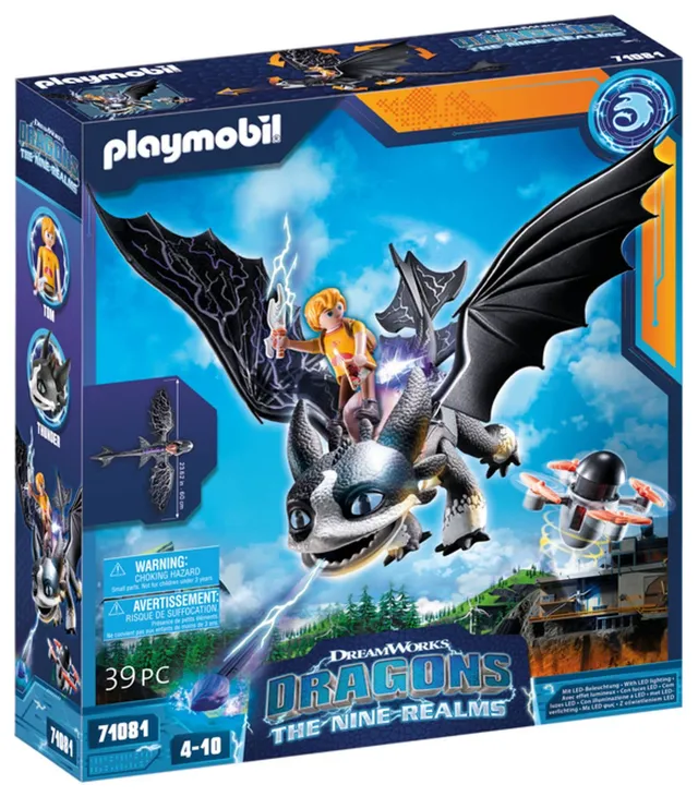 Playmobil Dinosauri e Draghi 71081 Thunder e Tom drago